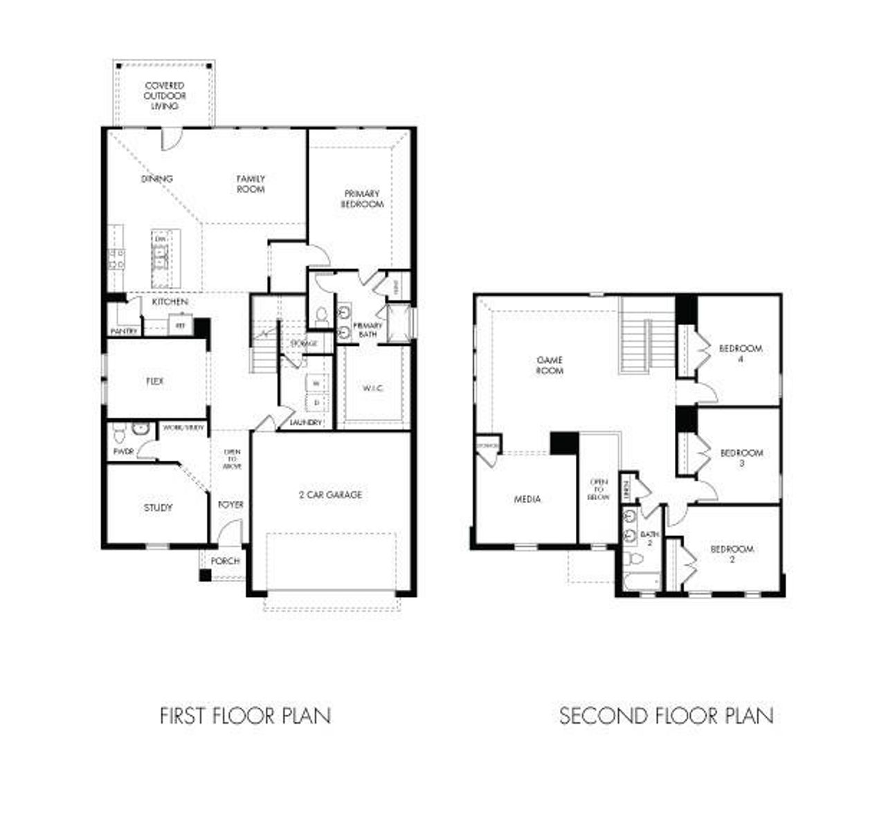 2D floor plan layout of this home in Windmore, Princeton, TX (Image 2).