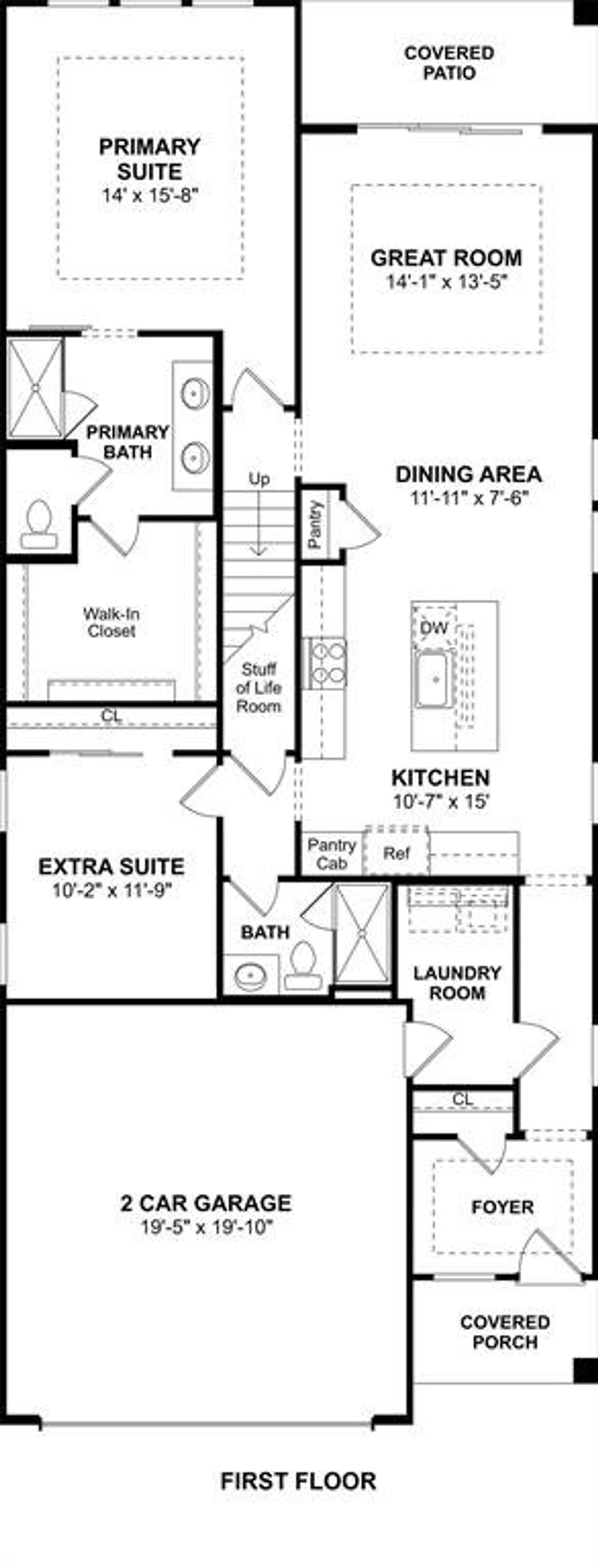 2D floor plan layout of this home in Heritage Ranch, Sherman, TX (Image 2). 2D floor plan layout of this home in Heritage Ranch, Sherman, TX (Image 2).