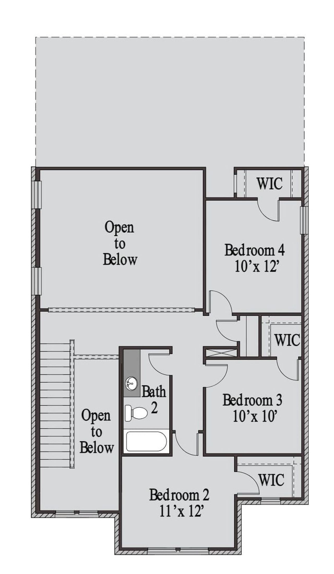 2D floor plan layout for the Lamar by UnionMain Homes in Walden Pond, Forney, TX (Image 2). 2D floor plan layout for the Lamar by UnionMain Homes in Walden Pond, Forney, TX (Image 2).