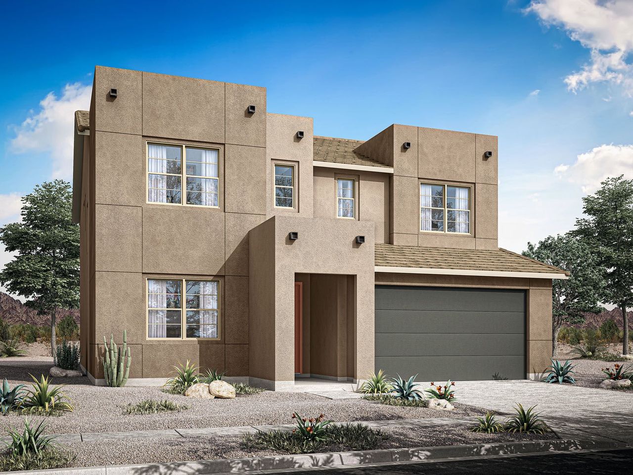 Representative exterior photo of a completed home built from the Lagoon by Mattamy Homes in White Tank Vistas, Waddell, AZ (Image 2). Representative exterior photo of a completed home built from the Lagoon by Mattamy Homes in White Tank Vistas, Waddell, AZ (Image 2).