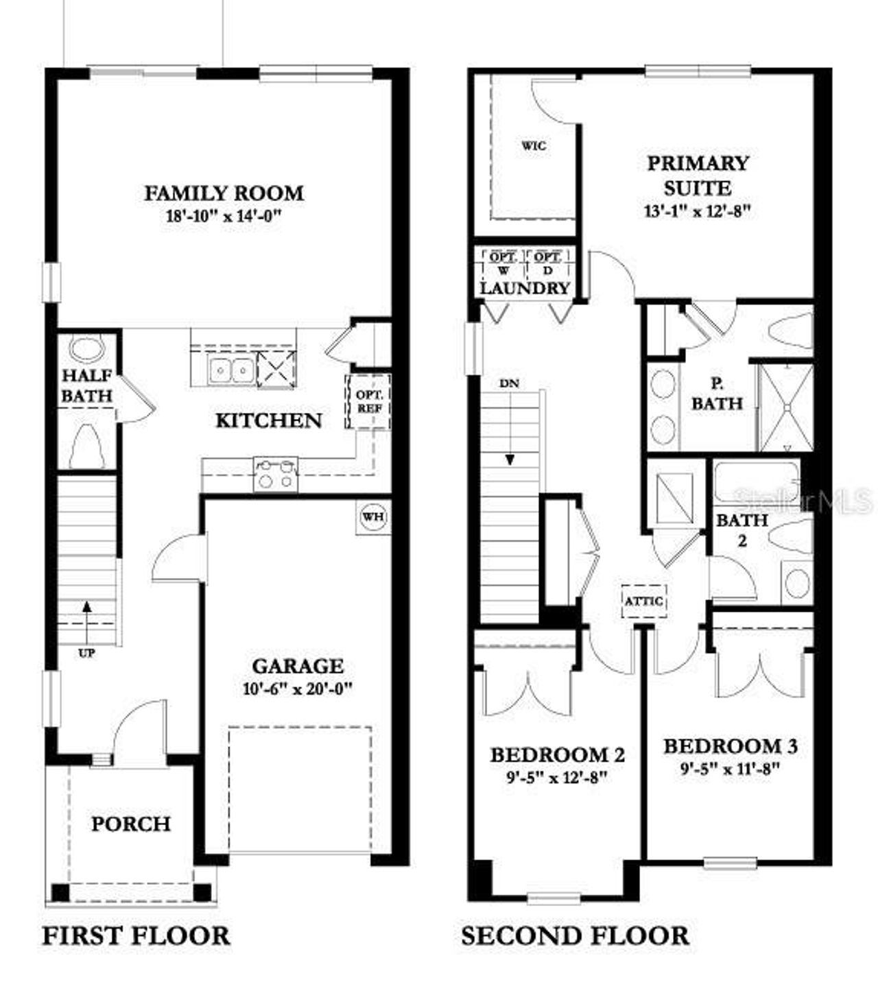 2D floor plan layout of this home in , Tampa, FL (Image 2).