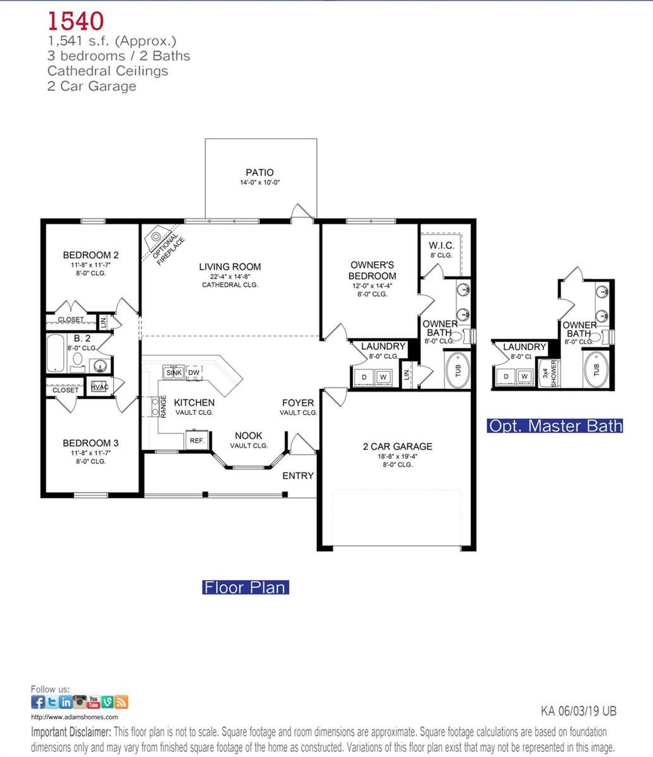 1540 FLOORPLAN 1540 FLOORPLAN