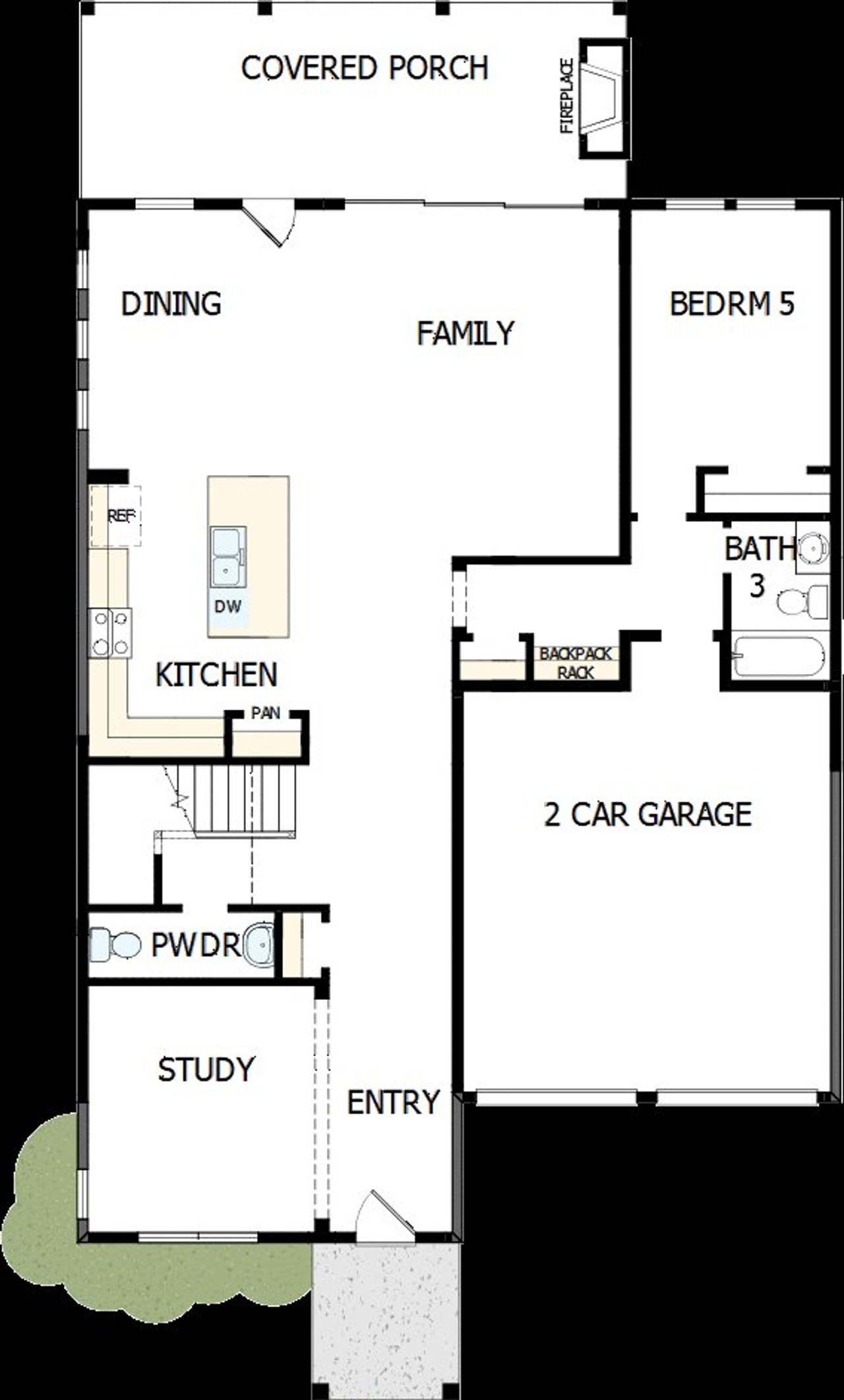 2D floor plan layout of this home in Point Hope - Village Collection, Charleston, SC (Image 2). 2D floor plan layout of this home in Point Hope - Village Collection, Charleston, SC (Image 2).