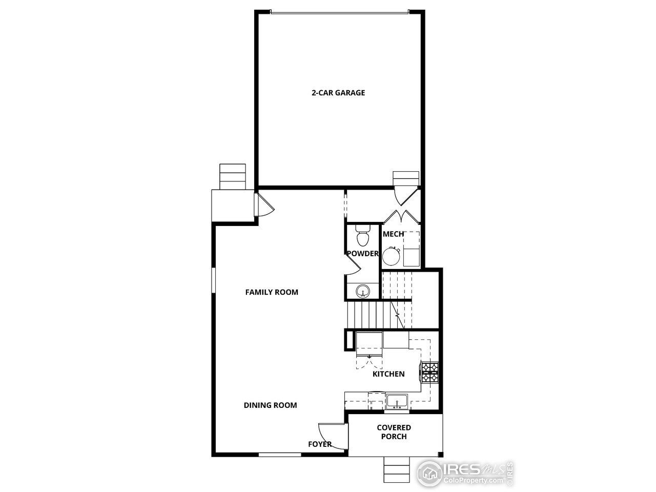 2D floor plan layout of this home in , Berthoud, CO (Image 2).