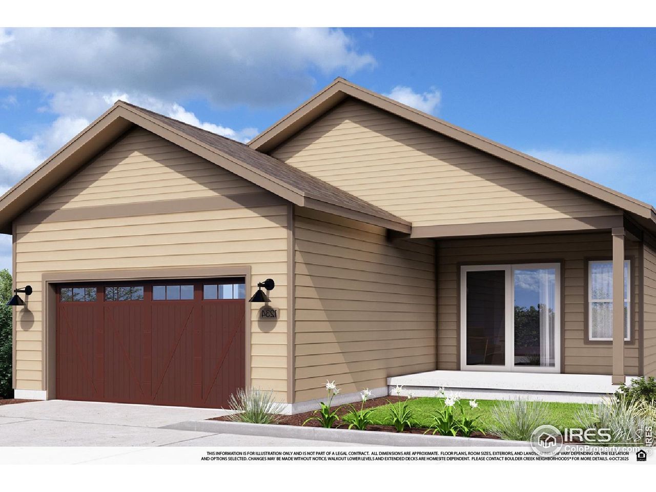 Front exterior of a new home in , Fort Collins, CO, highlighting curb appeal (Image 2).