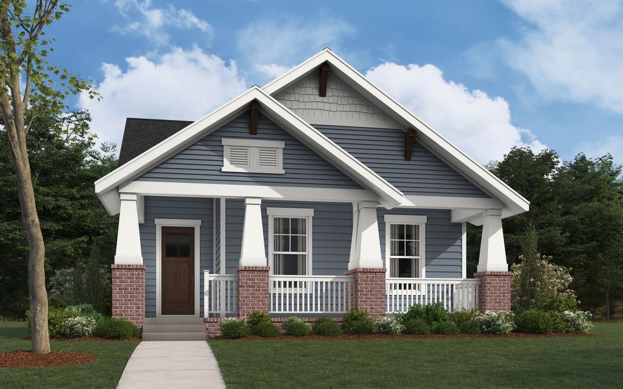 Representative exterior photo of a completed home built from the The Aledo by William Ryan Homes in MidTowne, Midlothian, TX (Image 2).