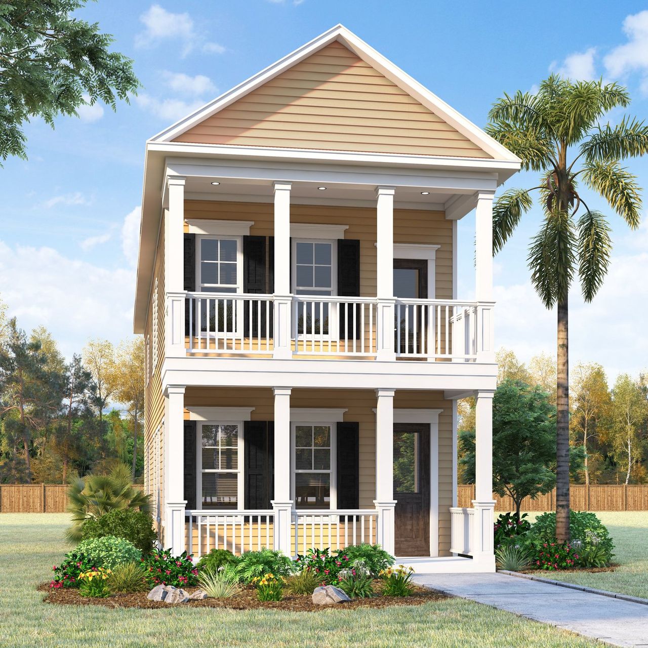 Representative exterior photo of a completed home built from the Cooley by Sullivan Brothers Builders in Pearland Old Townsite, Pearland, TX (Image 2).