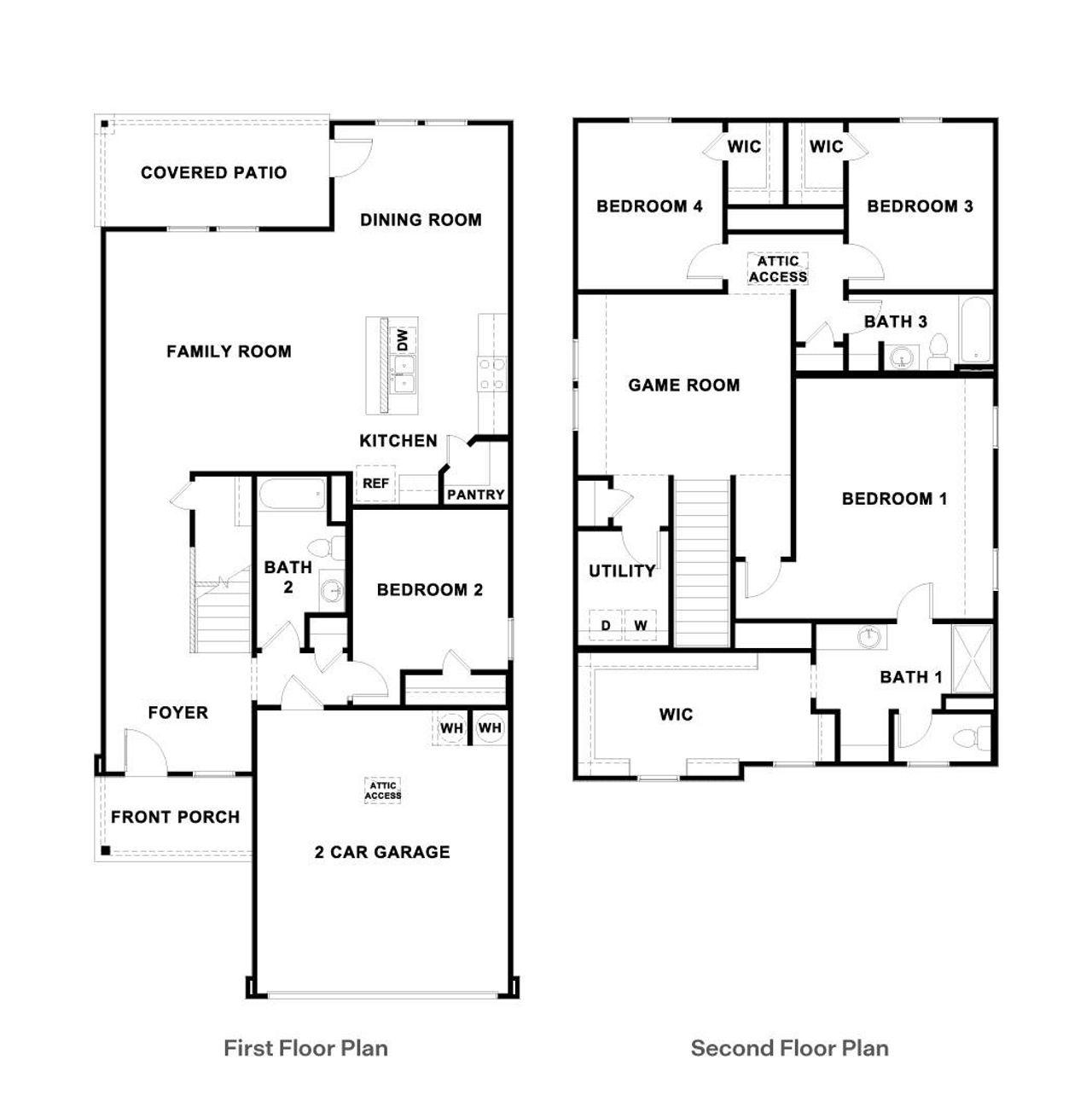 2D floor plan layout of this home in Durango, Mustang Ridge, TX (Image 2).
