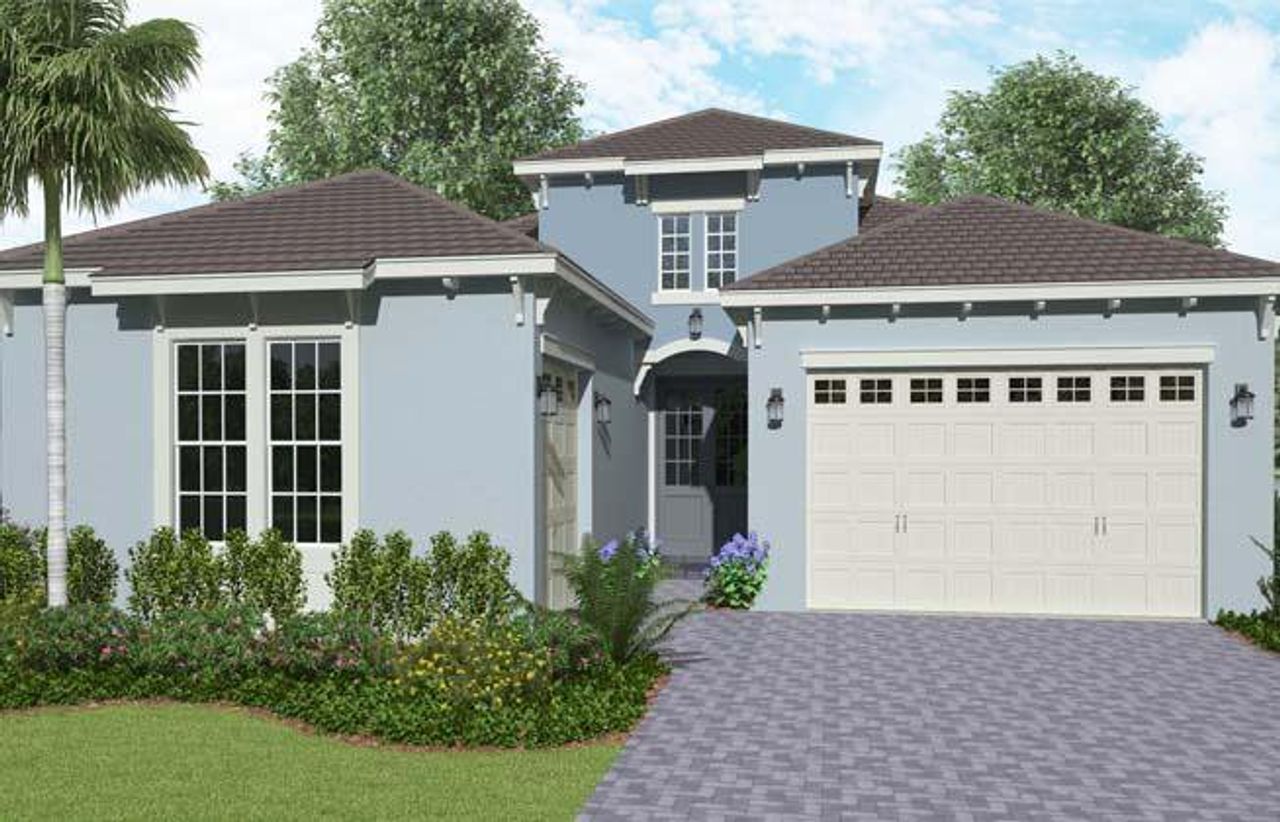 Representative exterior photo of a completed home built from the Kingfisher by Minto Communities in Westlake, Westlake, FL (Image 2).