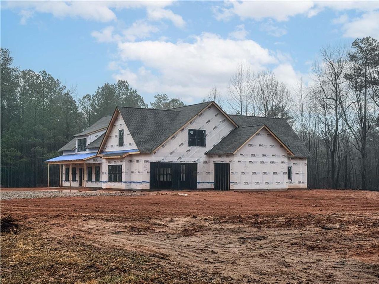 In-progress construction of a new home in St. Regis, Oxford, GA (Image 2).