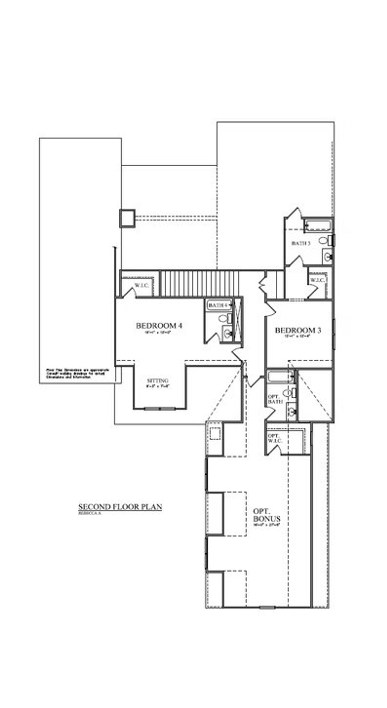2D floor plan layout of this home in Malone's Pond, Ball Ground, GA (Image 2).