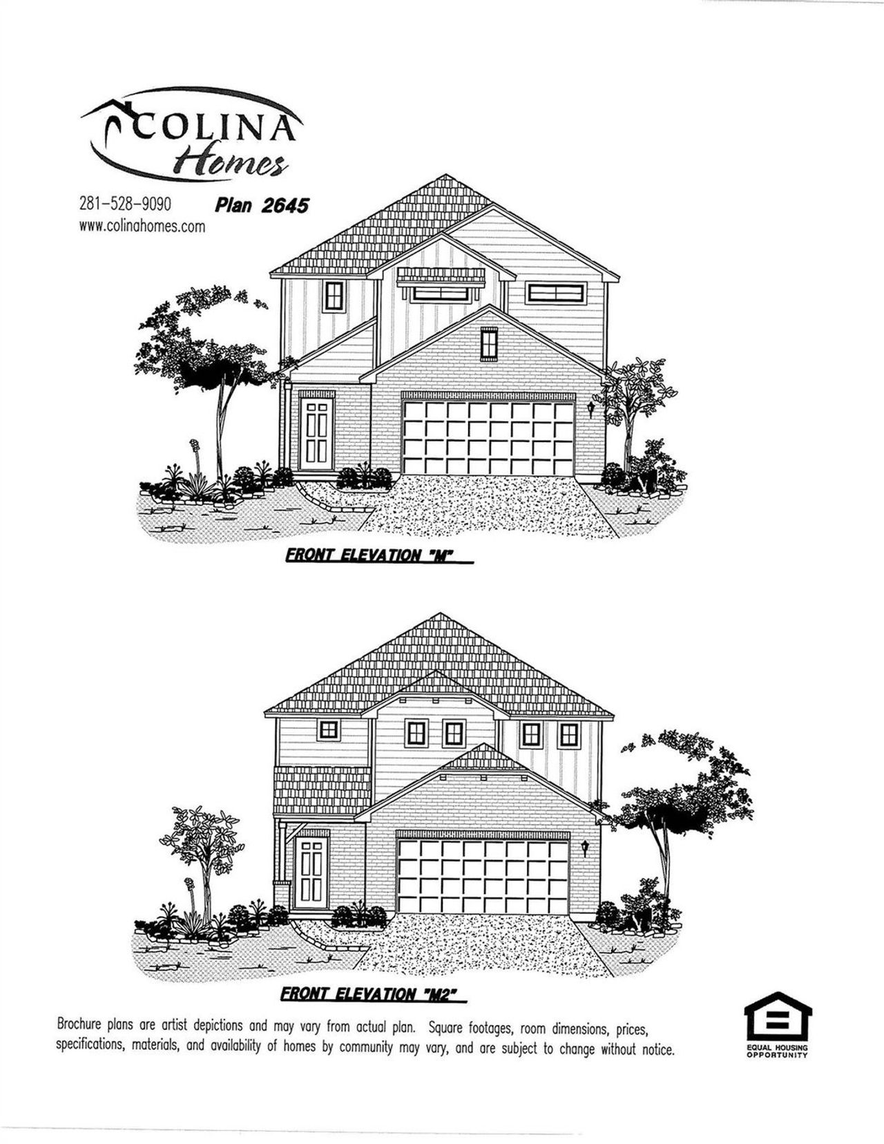 Exterior rendering of this home design in Creekhaven, Iowa Colony, TX (Image 2).