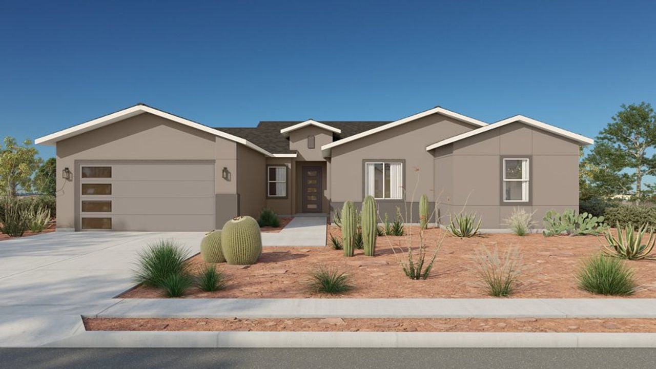 Representative exterior photo of a completed home built from the 2721 by Homes by Towne in Salero, Laveen, AZ (Image 2).