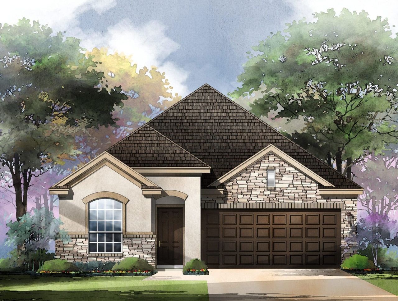 Salerno Elevation D Floorplan Willis Ranch