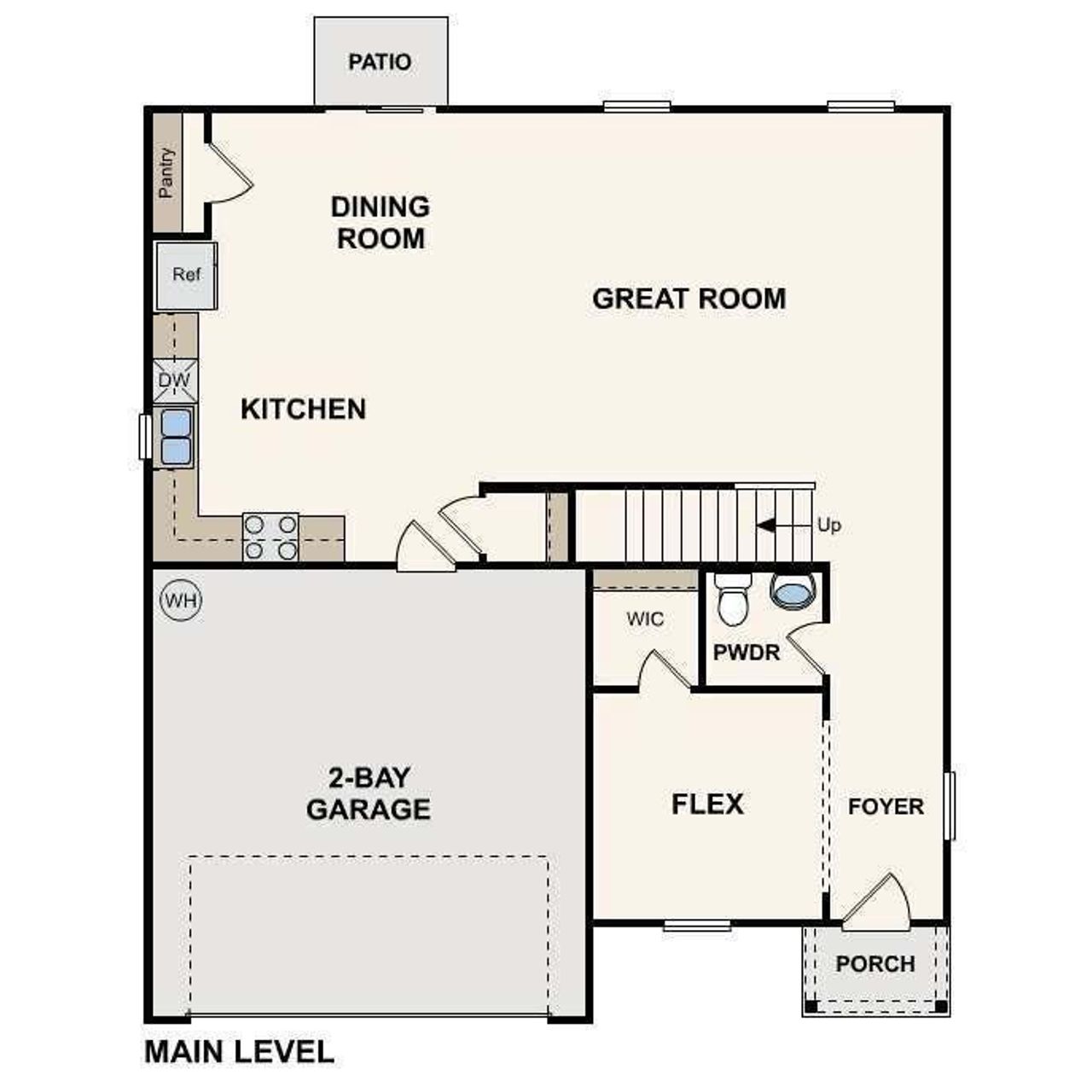 2D floor plan layout of this home in David's Place, Warner Robins, GA (Image 2). 2D floor plan layout of this home in David's Place, Warner Robins, GA (Image 2).