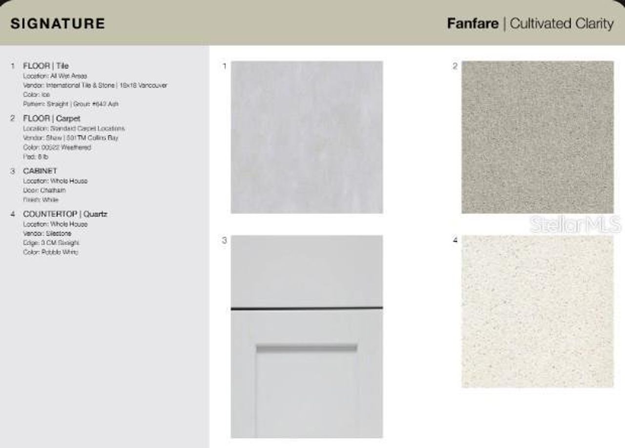 Sample of building materials used in homes in Solena, North Fort Myers (Image 2).