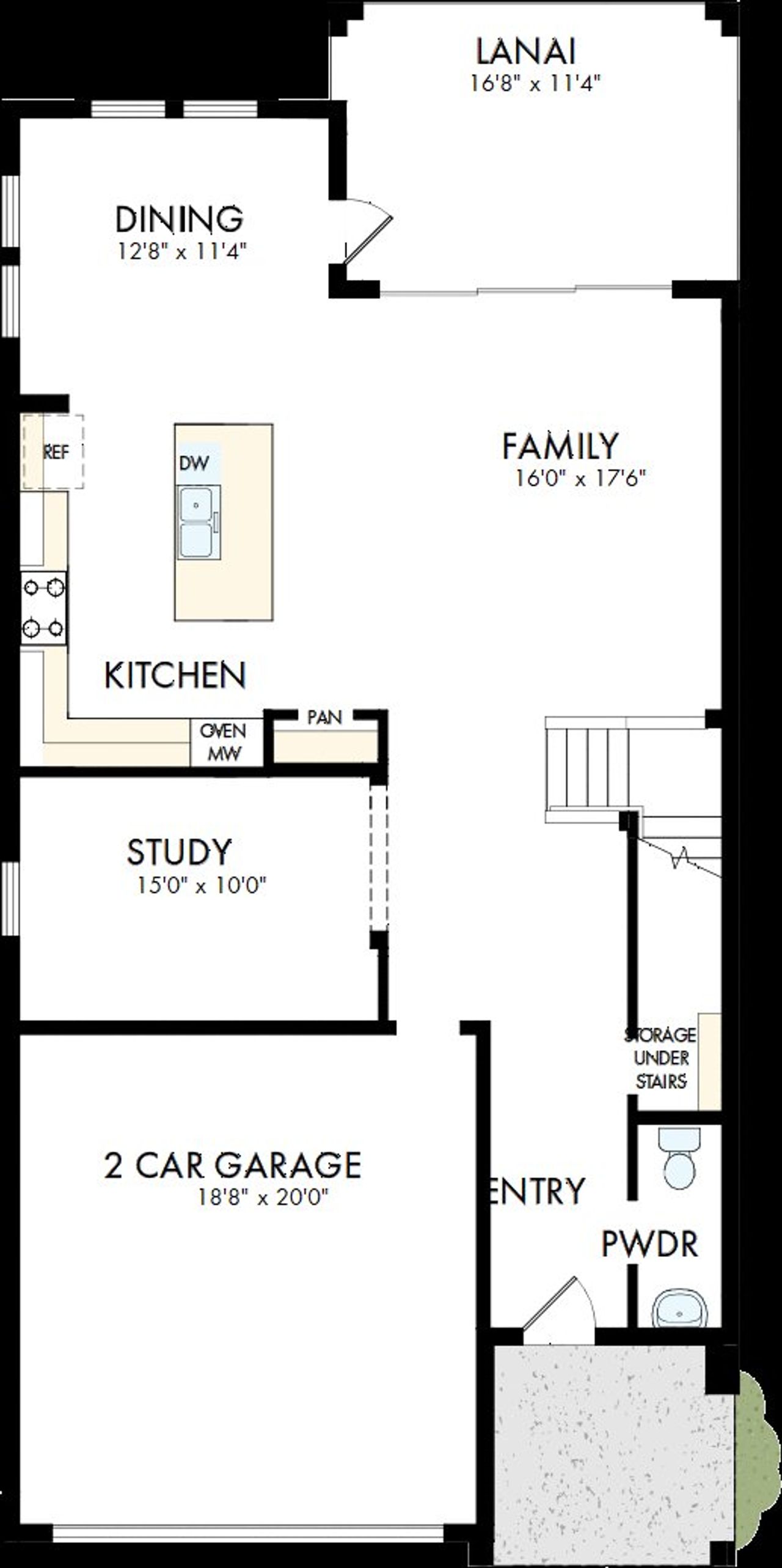 2D floor plan layout of this home in Persimmon Place – Garden Series, Wesley Chapel, FL (Image 2). 2D floor plan layout of this home in Persimmon Place – Garden Series, Wesley Chapel, FL (Image 2).