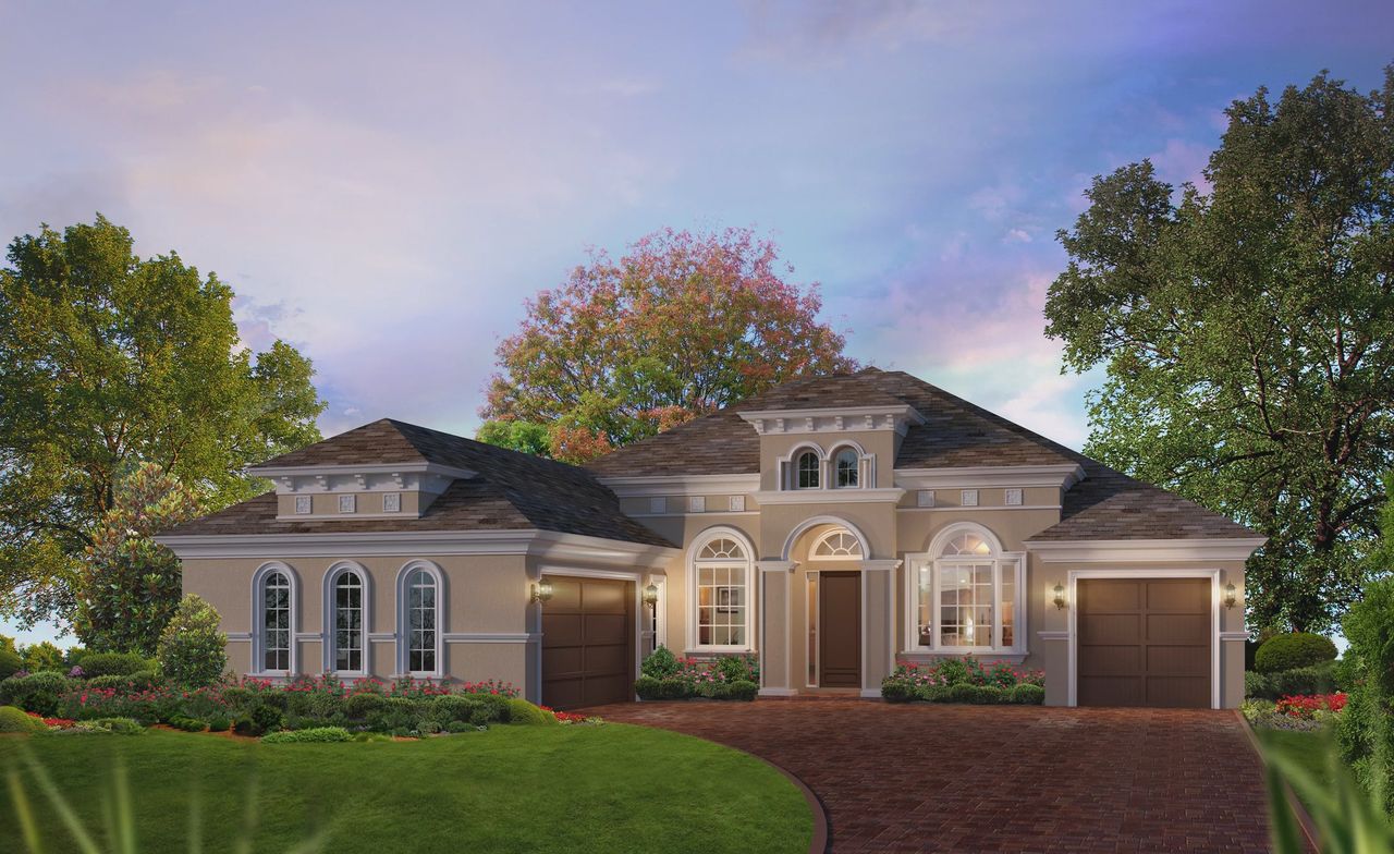 Representative exterior photo of a completed home built from the Egret VII by ICI Homes in Live Oak Estates, Orlando, FL (Image 2).