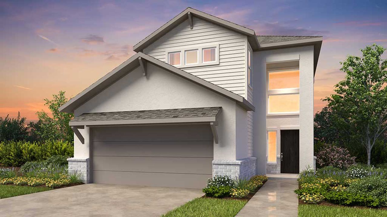 Representative exterior photo of a completed home built from the Tremolo by Taylor Morrison in Avalon at Cypress, Cypress, TX (Image 2).