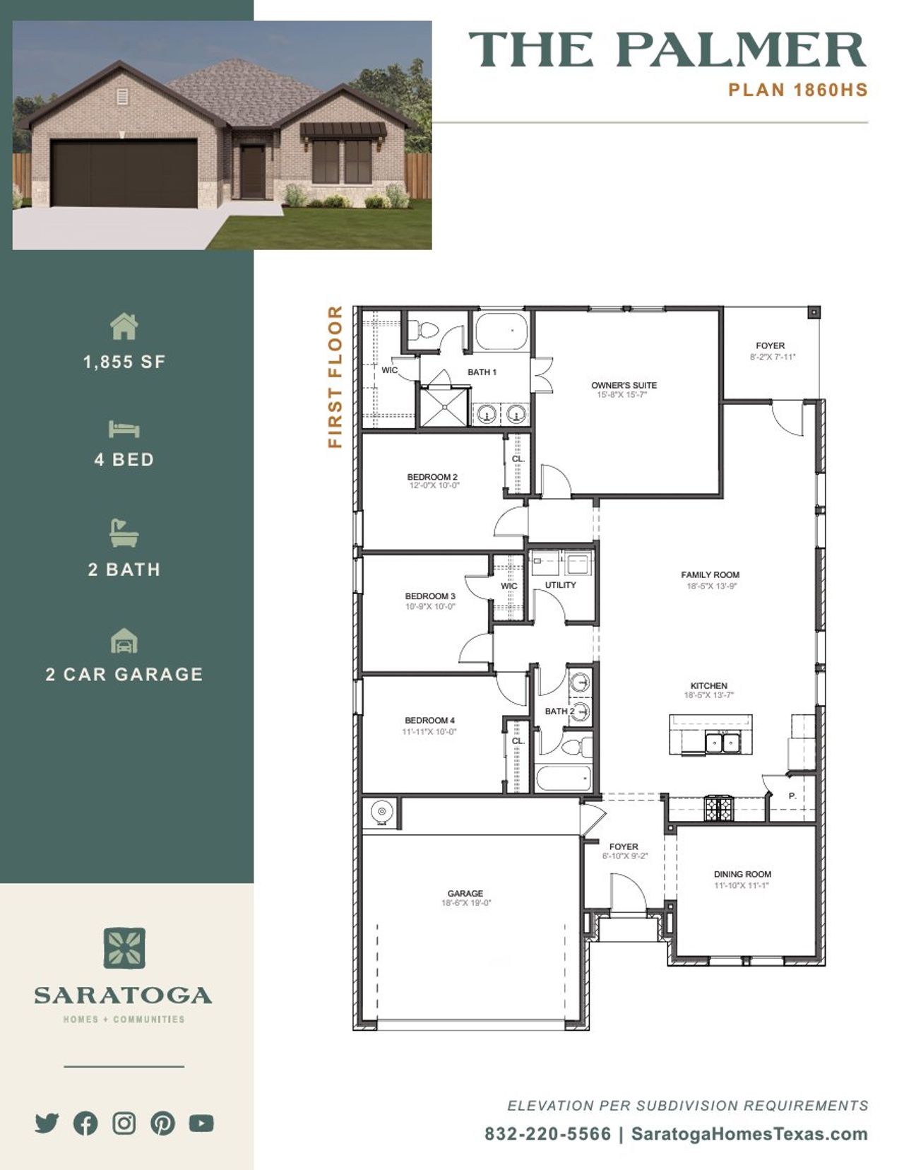 2D floor plan layout of this home in Ashland, Houston, TX (Image 2).