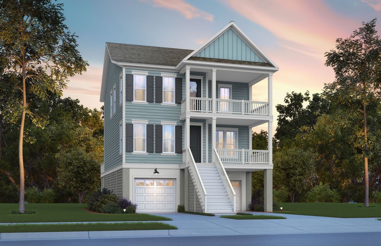 Representative exterior photo of a completed home built from the Marigold - Drive Under by Pulte Homes in Heartwood, Richmond Hill, GA (Image 2).