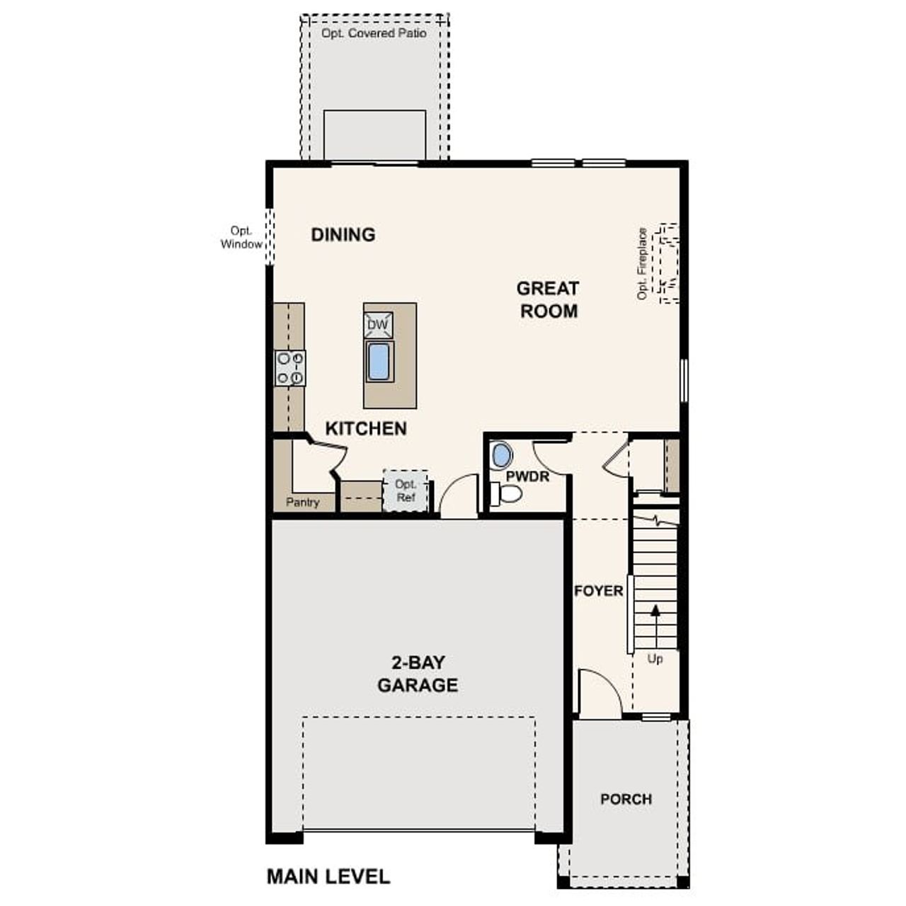 2D floor plan layout of this home in Legato, Commerce City, CO (Image 2).