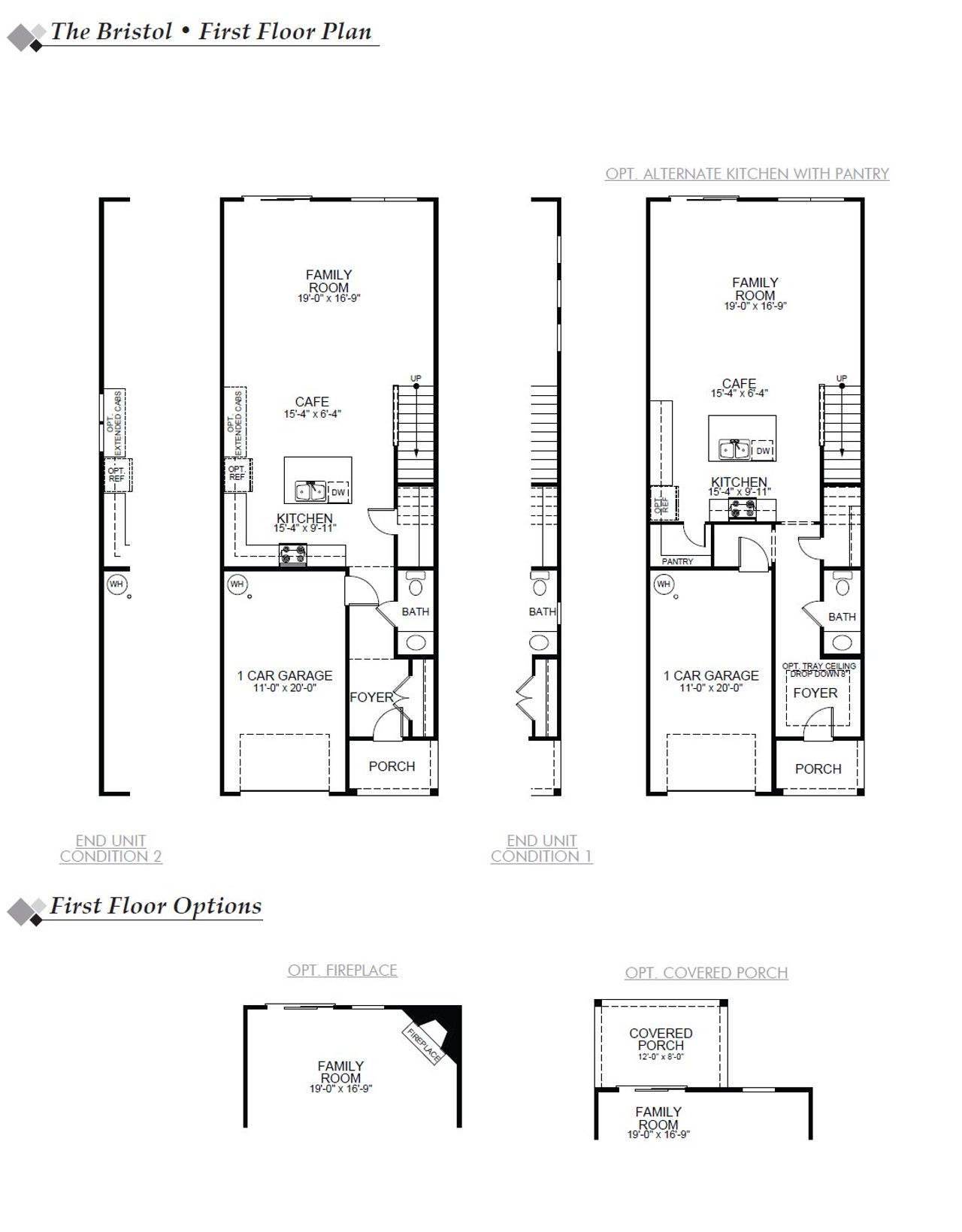 2D floor plan layout of this home in Running Brook Townes, Durham, NC (Image 2).