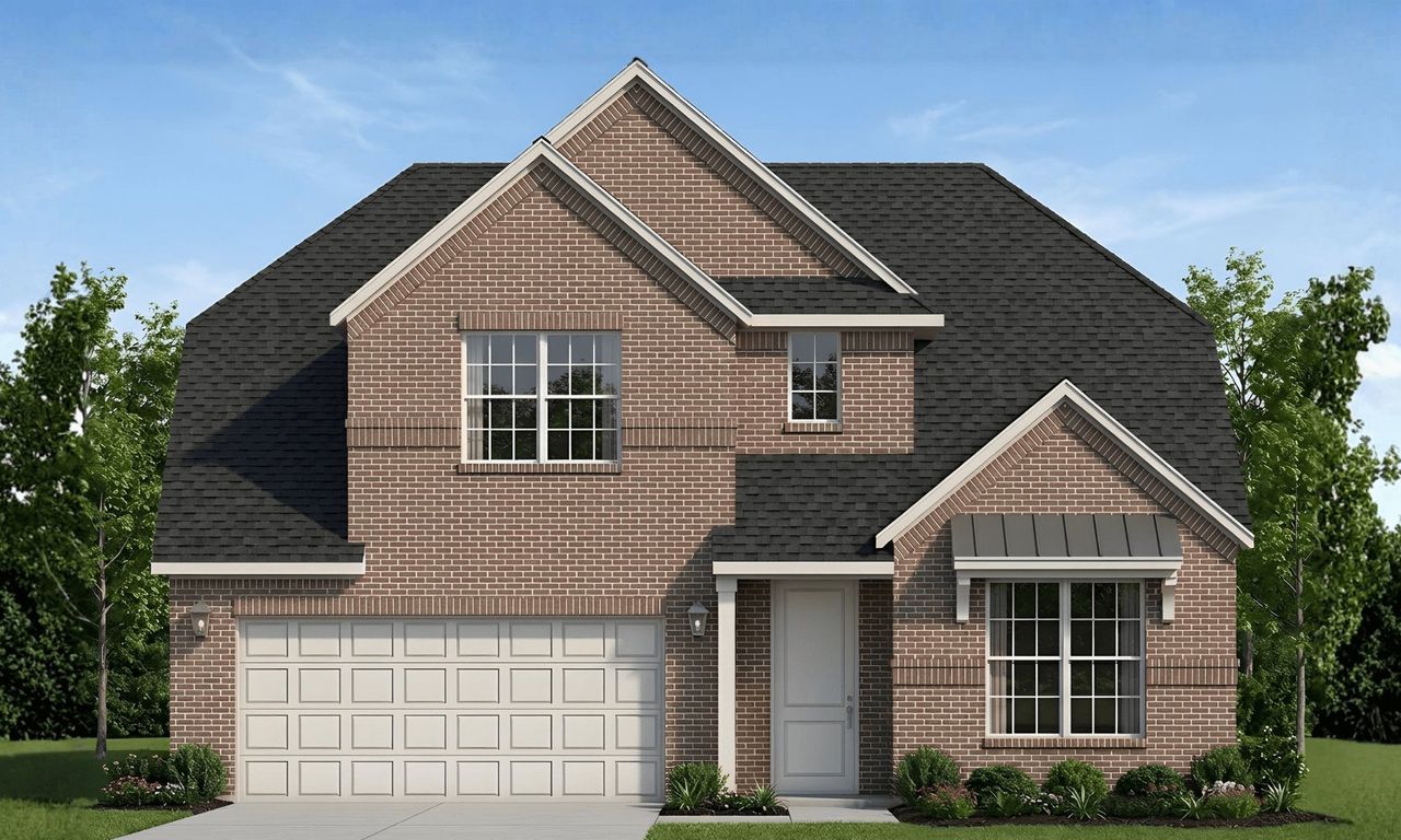 Representative exterior photo of a completed home built from the Beverly by Taft Homes in Summer Crest, Crowley, TX (Image 2).