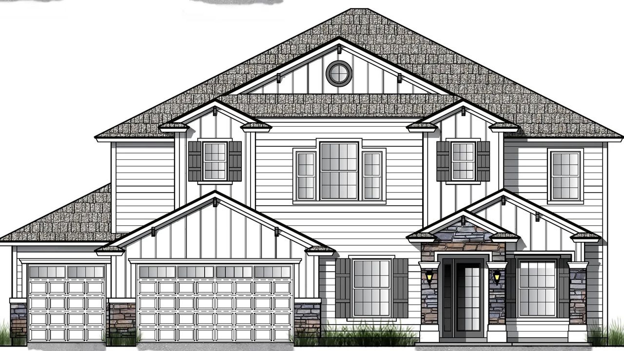 Representative rendering of the exterior for the 3867 by Ashley Homes, LLC (Image 2). Representative rendering of the exterior for the 3867 by Ashley Homes, LLC (Image 2).