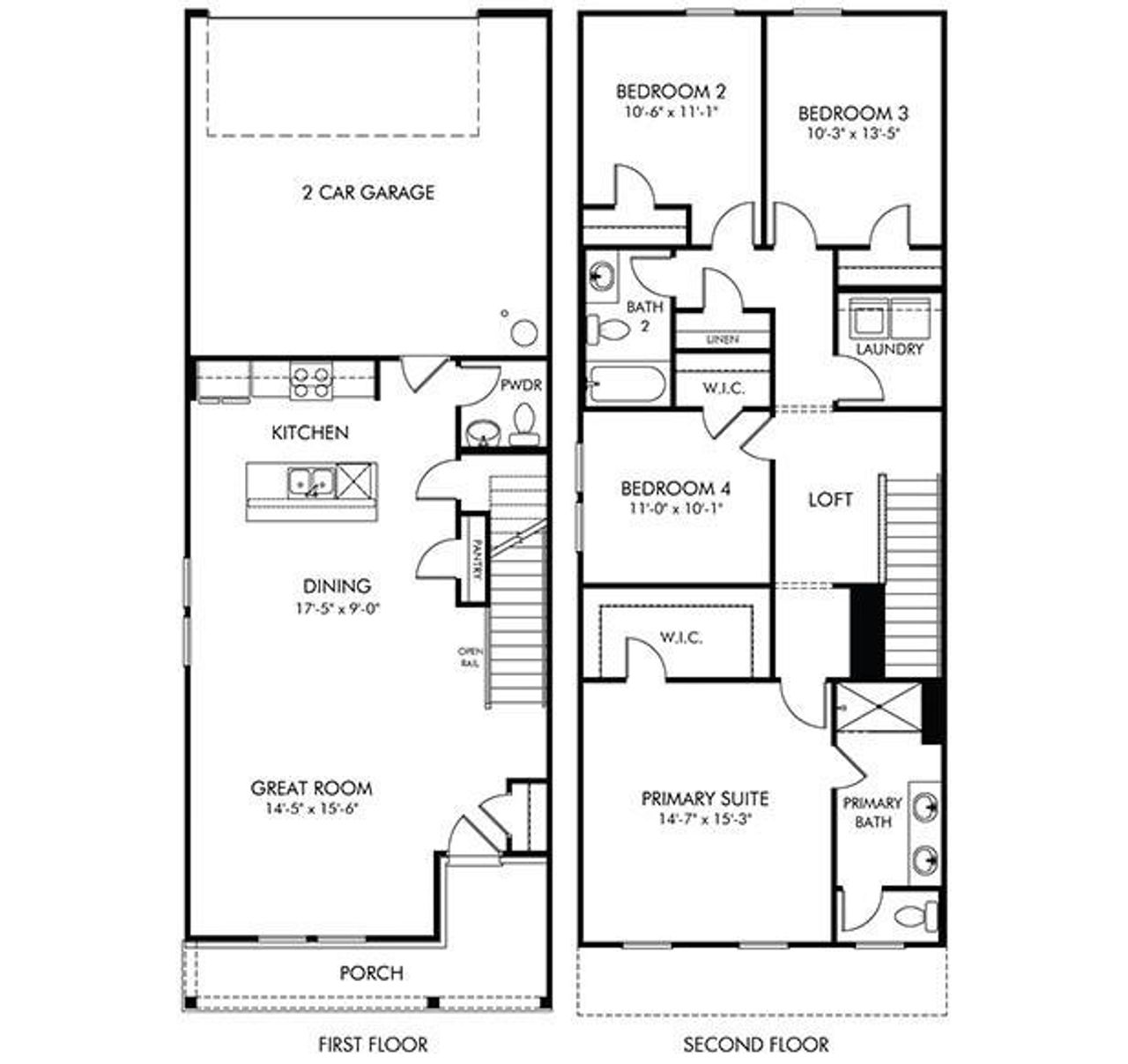 2D floor plan layout of this home in , Conyers, GA (Image 2).