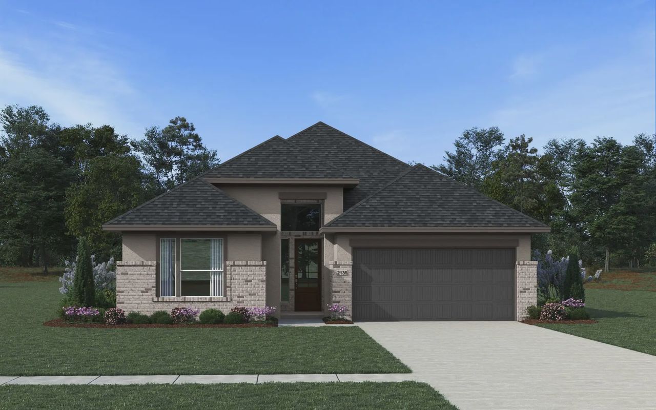 Representative exterior photo of a completed home built from the Brooks by Chesmar Homes in Alsatian Oaks, Castroville, TX (Image 2). Representative exterior photo of a completed home built from the Brooks by Chesmar Homes in Alsatian Oaks, Castroville, TX (Image 2).