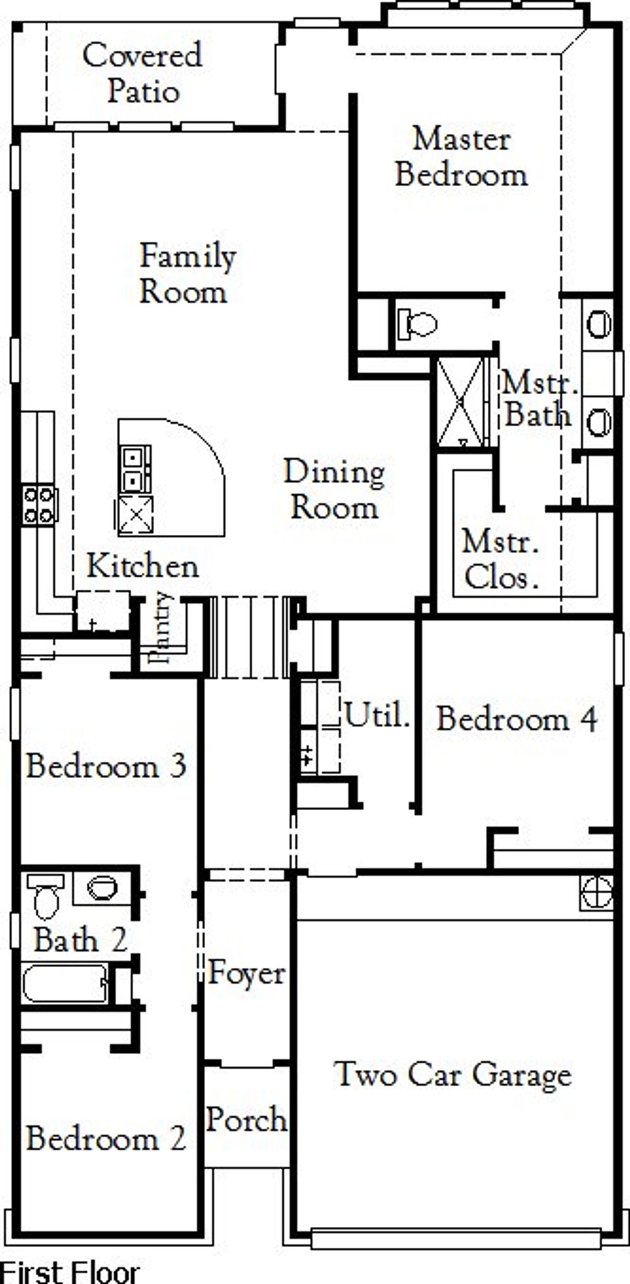 2D floor plan layout for the Liberty by Coventry Homes in Build On Your Lot - Premium Series, San Antonio, TX, New Braunfels, TX (Image 2). 2D floor plan layout for the Liberty by Coventry Homes in Build On Your Lot - Premium Series, San Antonio, TX, New Braunfels, TX (Image 2).