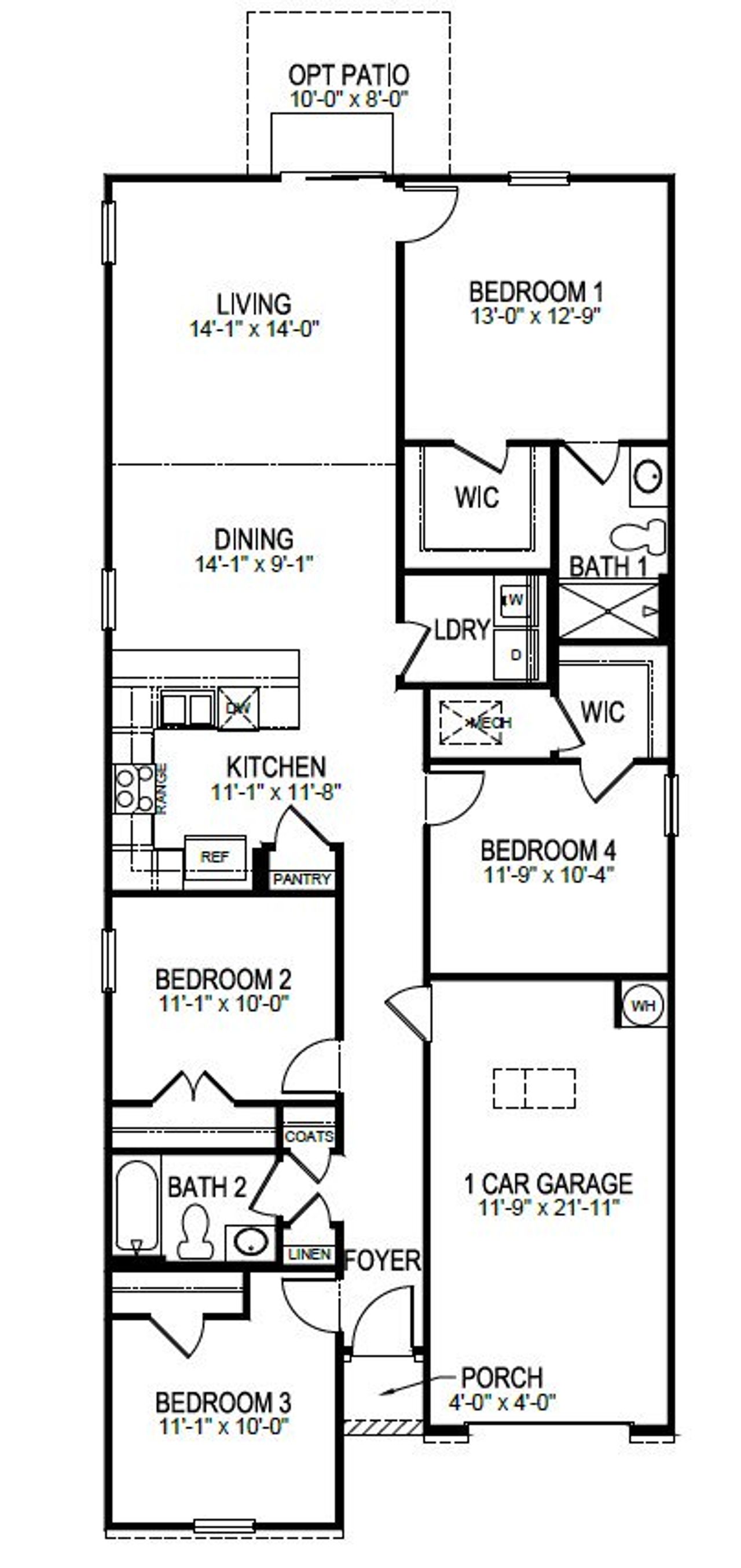 2D floor plan layout for the Cameron Express by D.R. Horton in Varner Station, Woodruff, SC (Image 2). 2D floor plan layout for the Cameron Express by D.R. Horton in Varner Station, Woodruff, SC (Image 2).