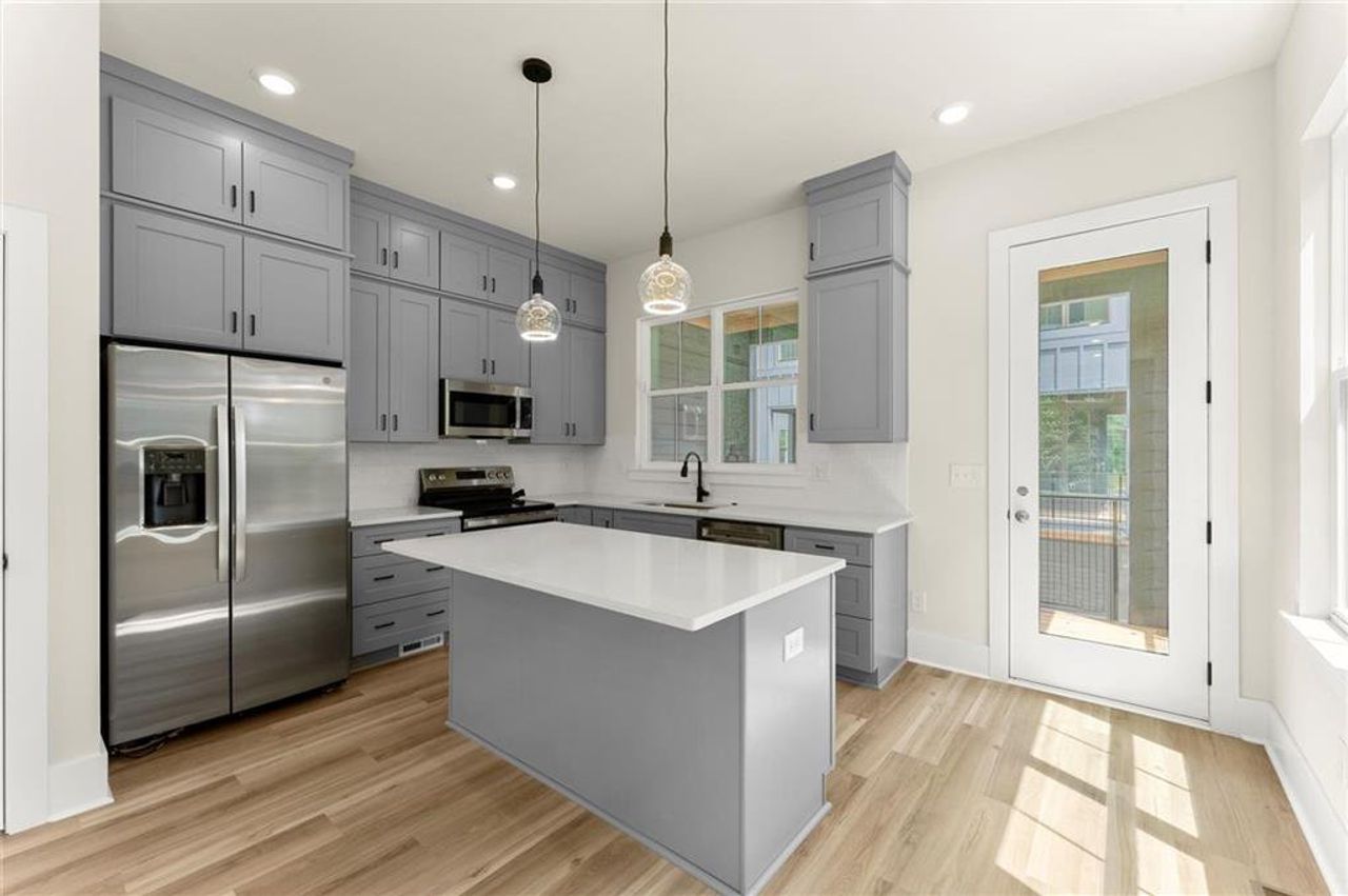 Furnished interior view inside a new home in , Atlanta (Image 2).