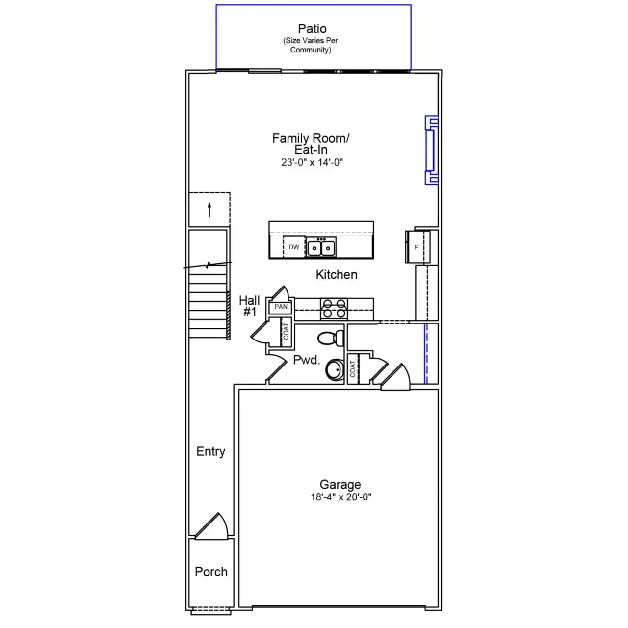 2D floor plan layout of this home in Jessups Place, Greensboro, NC (Image 2).