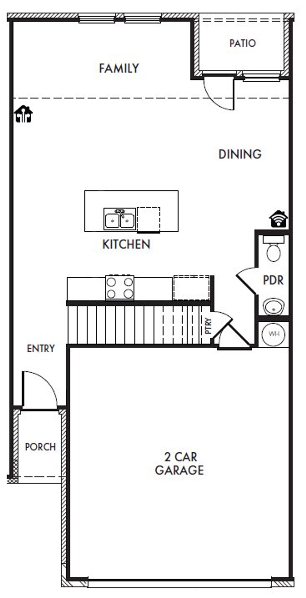 2D floor plan layout of this home in Sereno Oaks at Buckner Terrace, Dallas, TX (Image 2). 2D floor plan layout of this home in Sereno Oaks at Buckner Terrace, Dallas, TX (Image 2).