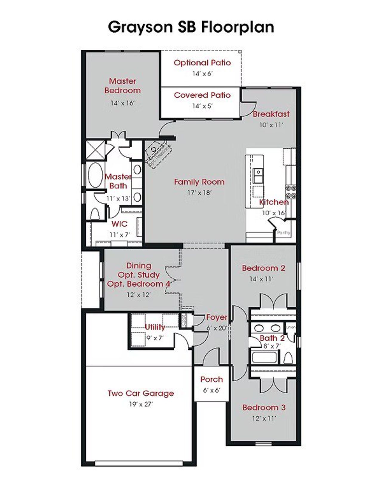 2D floor plan layout of this home in Oakwood Ranch, Willis, TX (Image 2). 2D floor plan layout of this home in Oakwood Ranch, Willis, TX (Image 2).