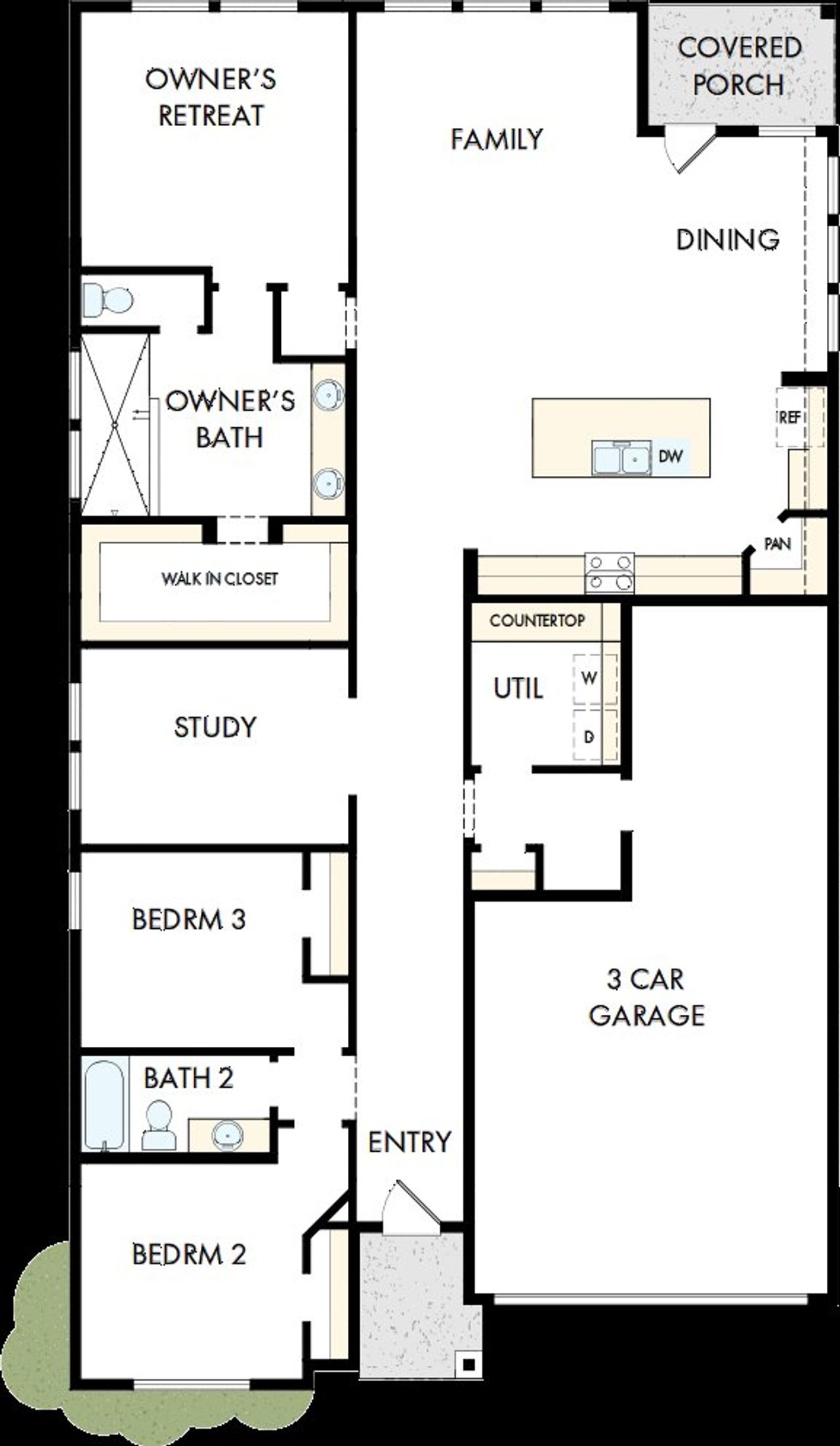 2D floor plan layout of this home in Legacy, League City, TX (Image 2). 2D floor plan layout of this home in Legacy, League City, TX (Image 2).