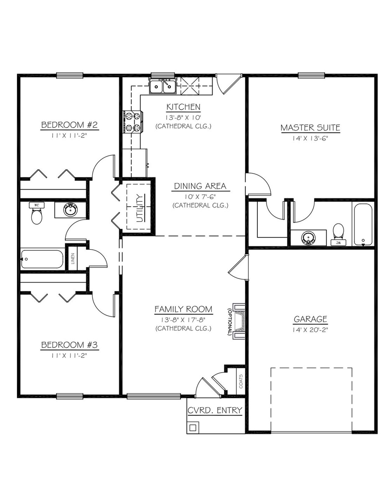 2D floor plan layout for the Dakota by D.R. Horton in Palmetto Valley, Anderson, SC (Image 2). 2D floor plan layout for the Dakota by D.R. Horton in Palmetto Valley, Anderson, SC (Image 2).