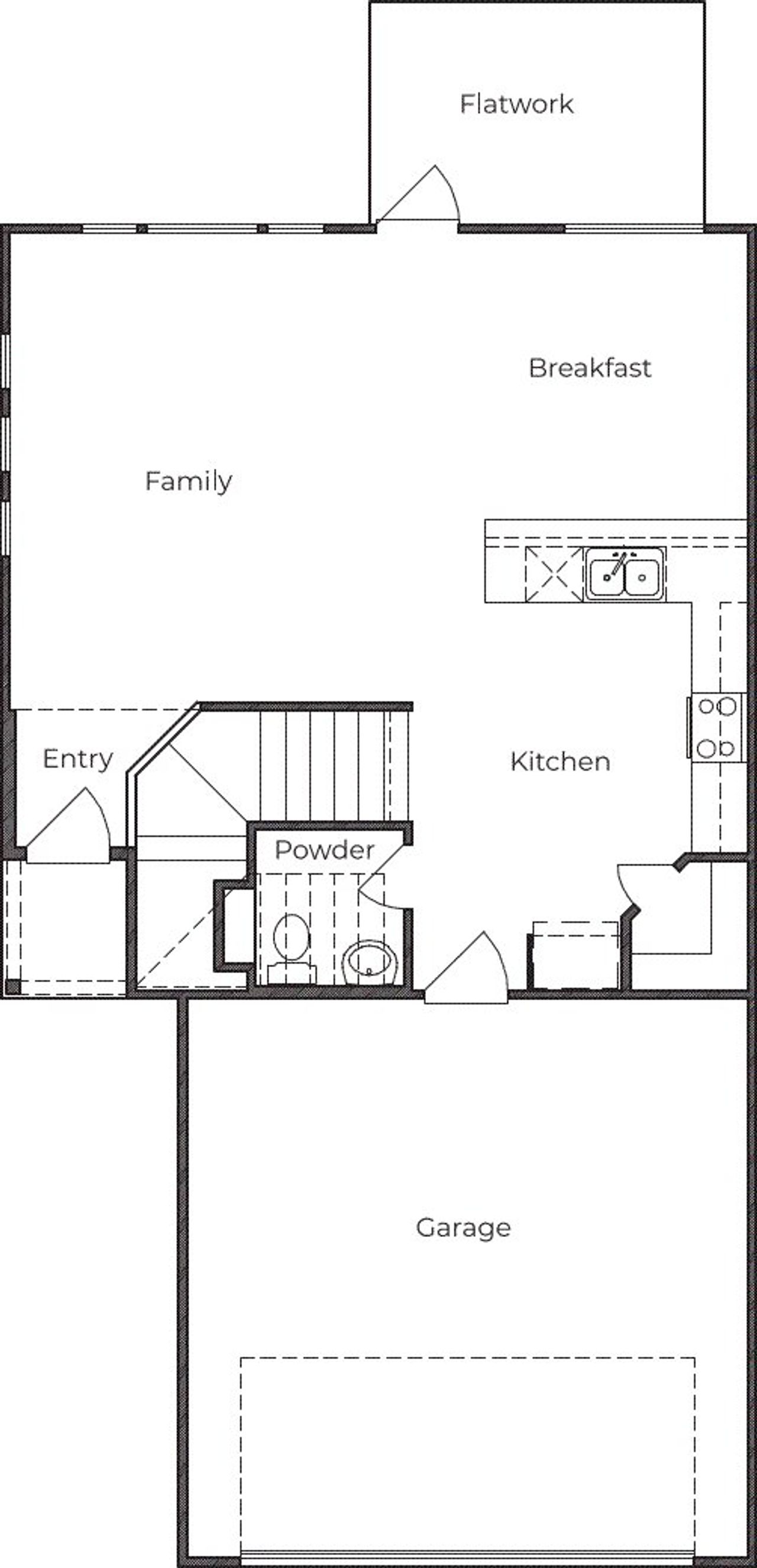 2D floor plan layout of this home in Trilogy Grove, Leon Valley, TX (Image 2).
