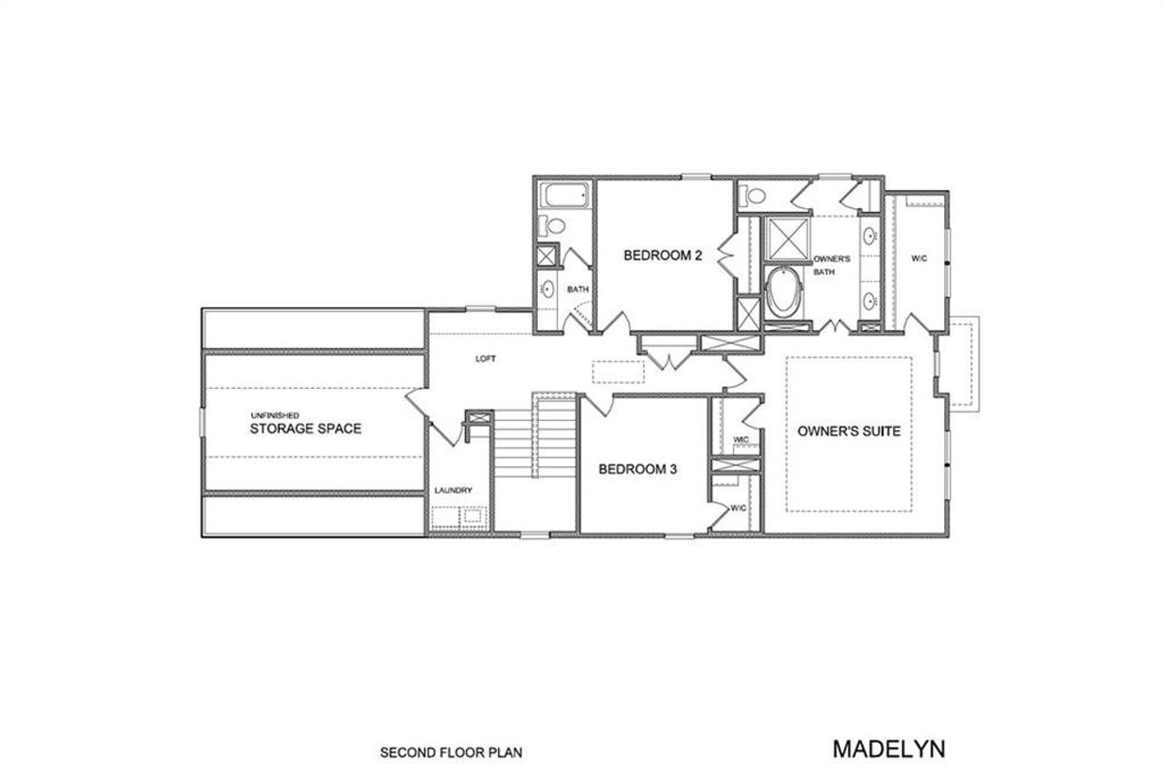 2D floor plan layout of this home in , Buford, GA (Image 2).