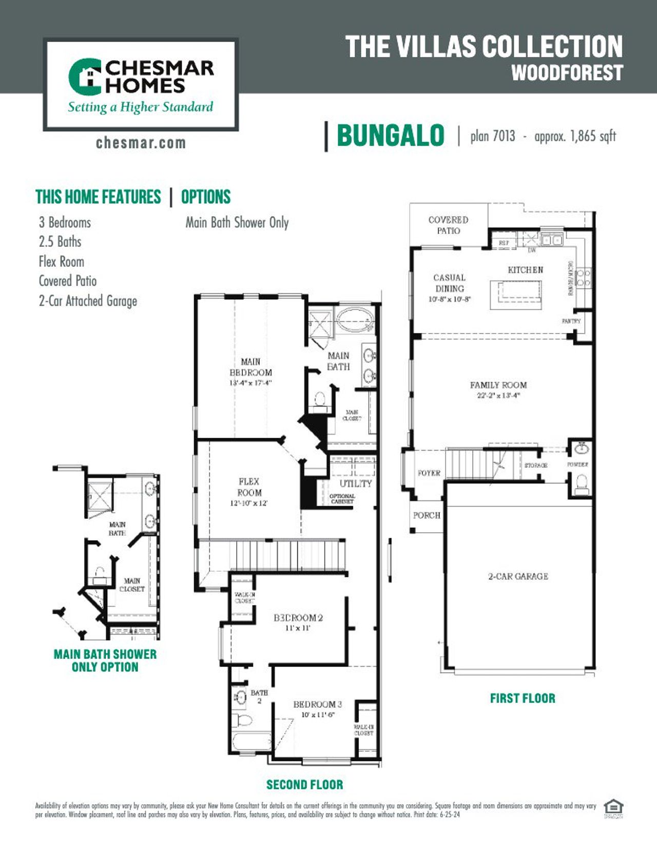 2D floor plan layout for the Bungalo by Chesmar Homes in Woodforest, Montgomery, TX (Image 2). 2D floor plan layout for the Bungalo by Chesmar Homes in Woodforest, Montgomery, TX (Image 2).