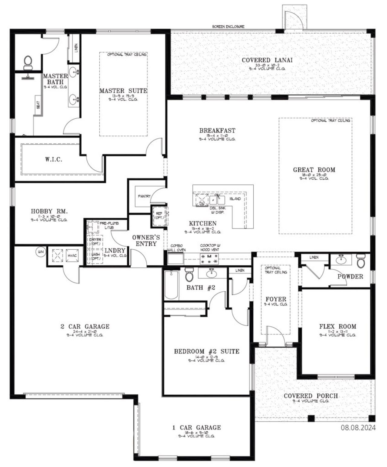 2D floor plan layout for the Candler Hills - Balfour - Montgomery by Colen Built Development, LLC in On Top of the World Communities, Ocala, FL (Image 2).