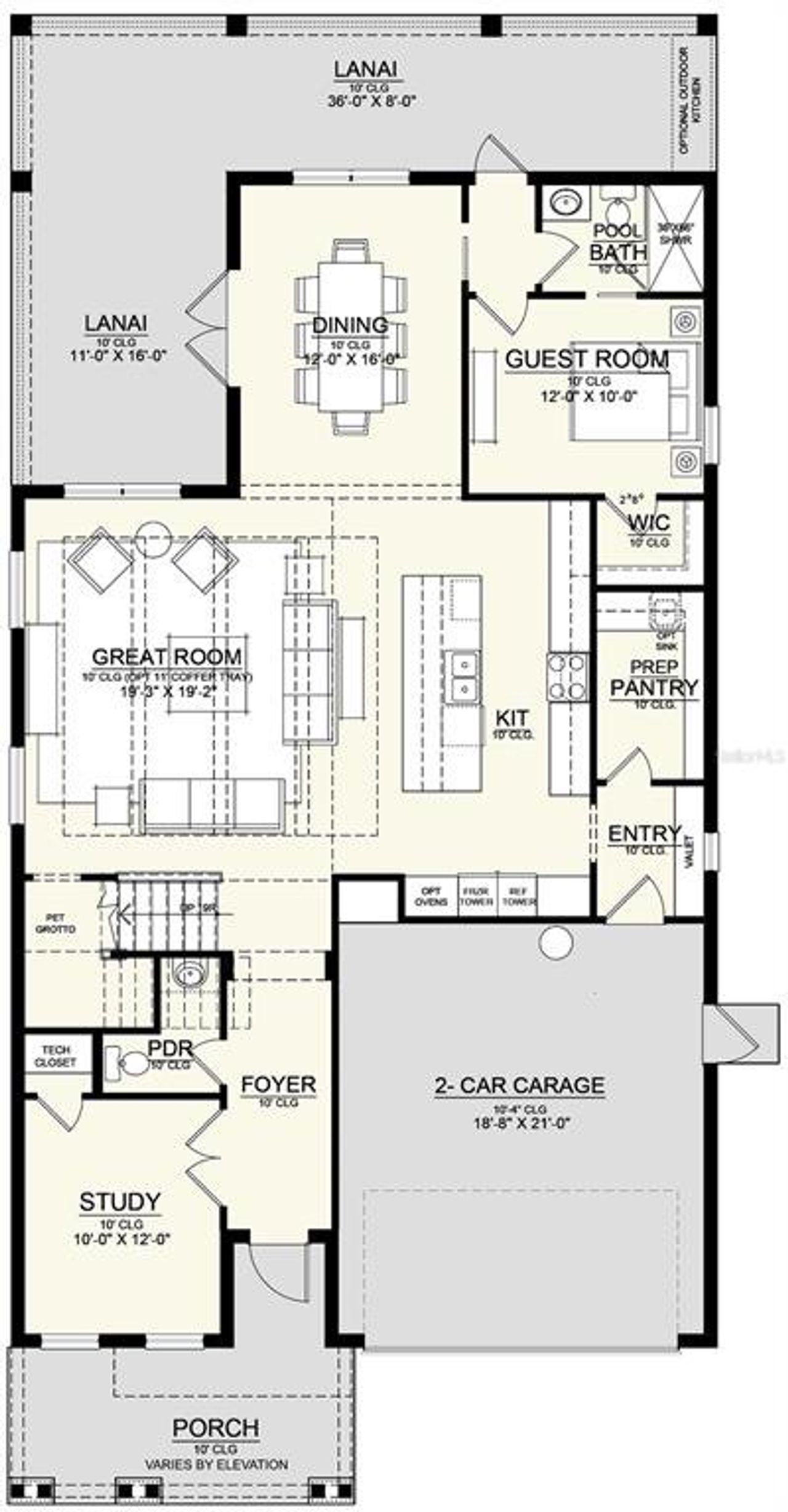 2D floor plan layout of this home in , Tampa, FL (Image 2). 2D floor plan layout of this home in , Tampa, FL (Image 2).