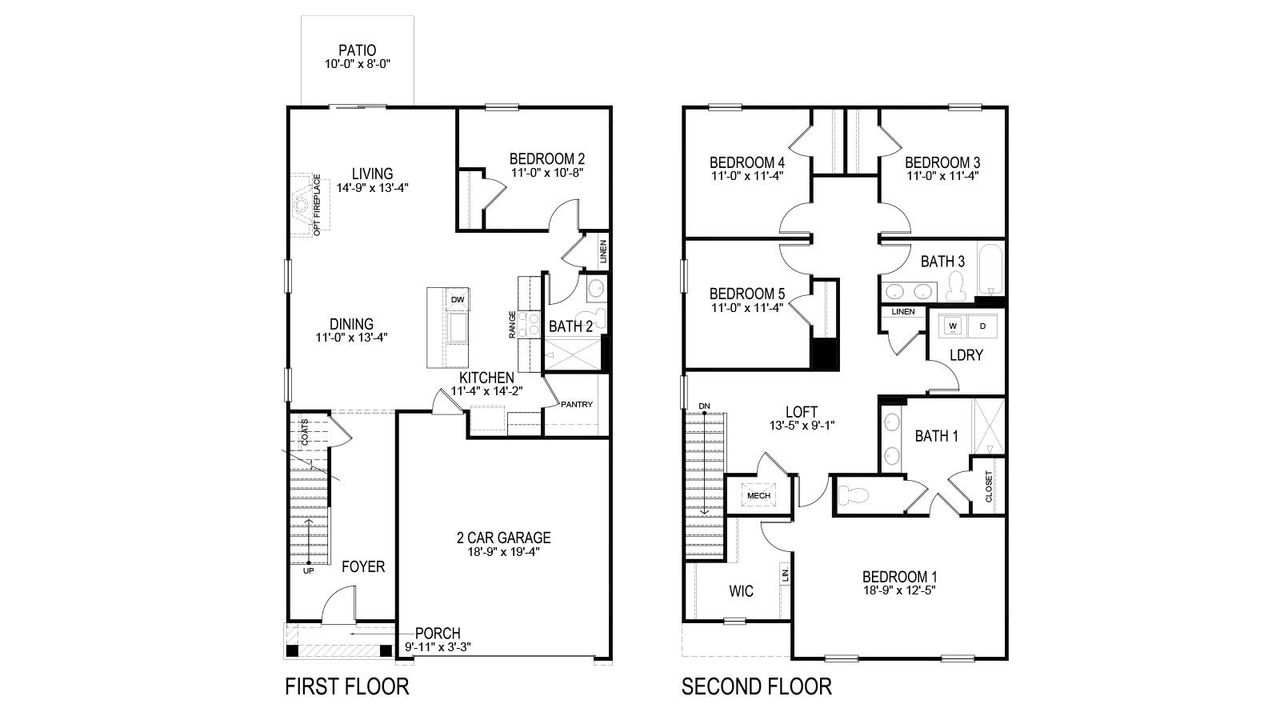 2D floor plan layout of this home in Fieldcrest Acres, Blountville, TN (Image 2). 2D floor plan layout of this home in Fieldcrest Acres, Blountville, TN (Image 2).
