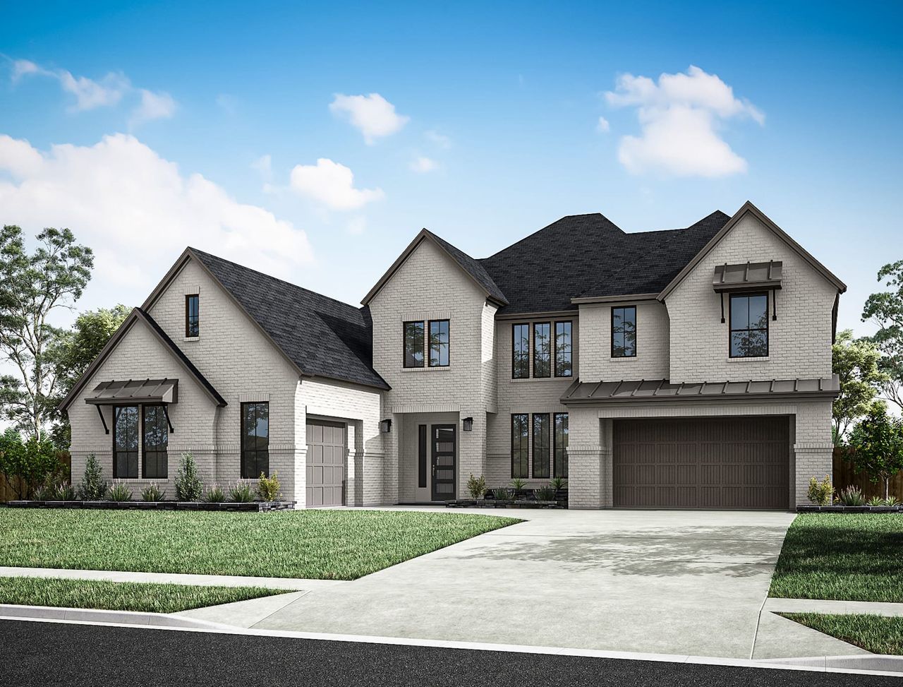 Representative exterior photo of a completed home built from the Milan by Tri Pointe Homes in Woodson’s Reserve, Spring, TX (Image 2).