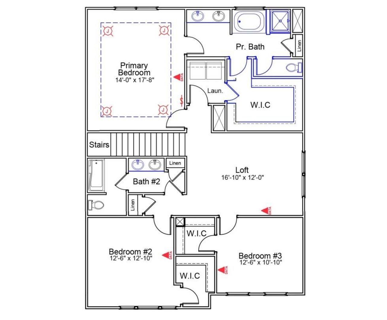 Meriweather Plan - 2nd Floor Lot 173