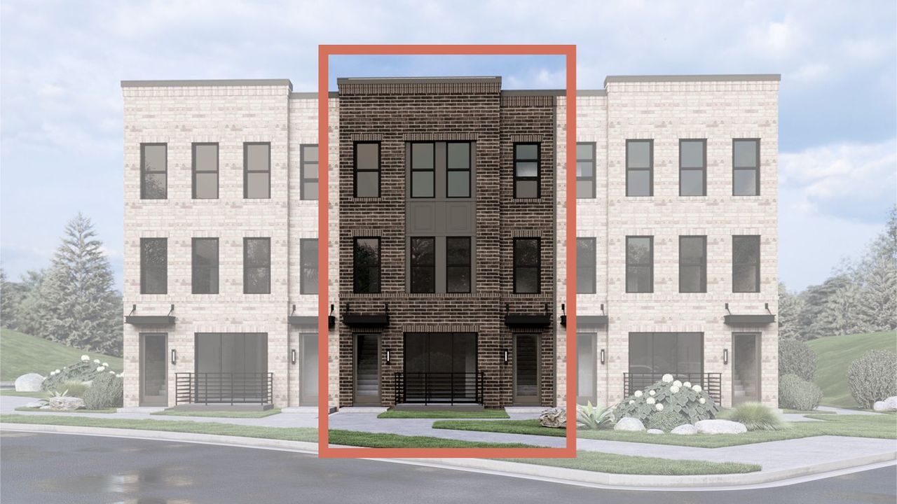 Representative exterior photo of a completed home built from the Burton by UnionMain Homes in Echo Park, Suwanee, GA (Image 2).