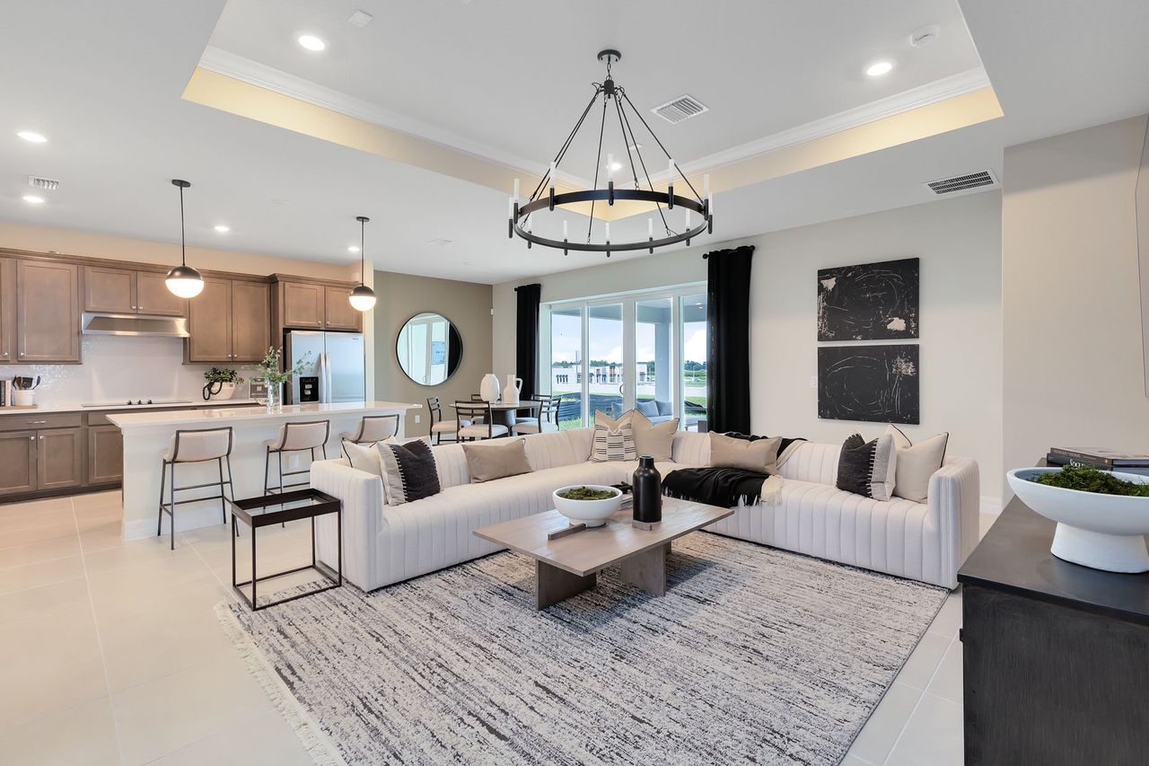 Furnished interior view inside a new home in Hartford Terrace, Davenport (Image 2). Furnished interior view inside a new home in Hartford Terrace, Davenport (Image 2).