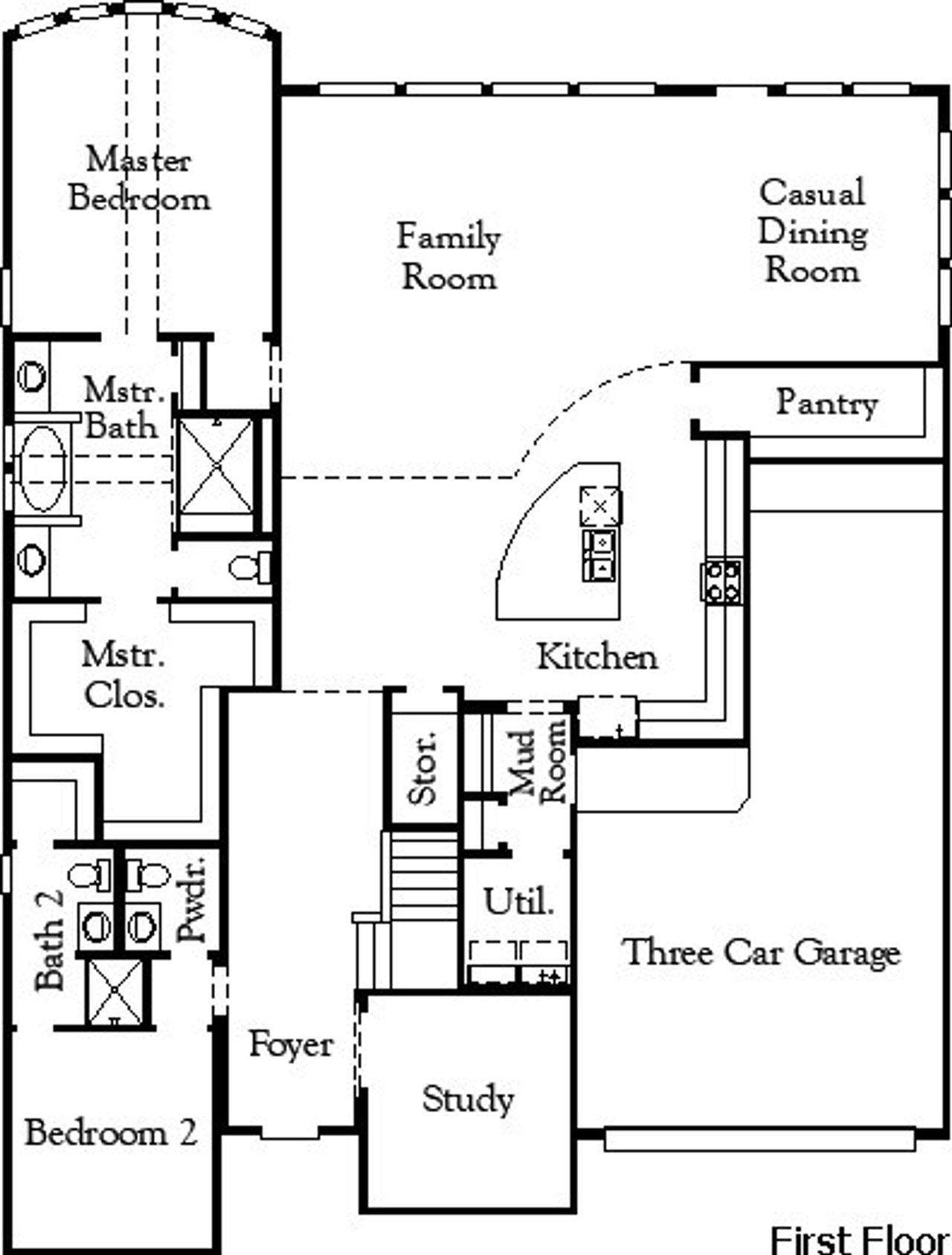 2D floor plan layout of this home in Pomona, Manvel, TX (Image 2).